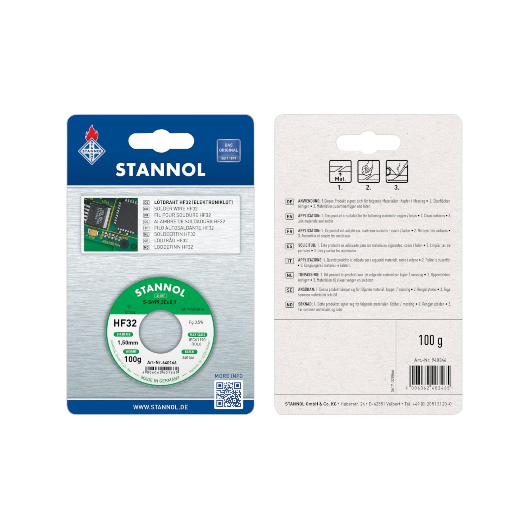 STANNOL Lötkolben STANNOL Elektroniklot Nr.940346SB 100 g
