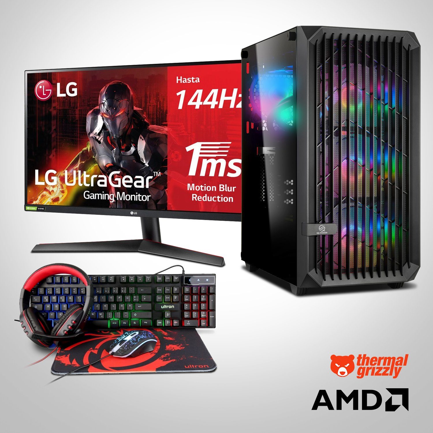 Memory PC Gaming-PC-Komplettsystem (27,00", AMD Ryzen 5 5600G, Onboard Grafik, 32 GB RAM, 1000 GB SSD)