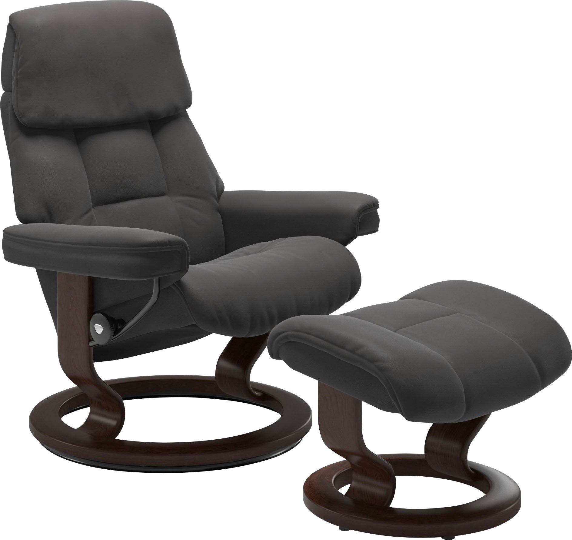 Stressless® Relaxsessel Ruby (Set), mit Classic Base, Größe S, Gestell Eiche, Wenge, Braun & Schwarz