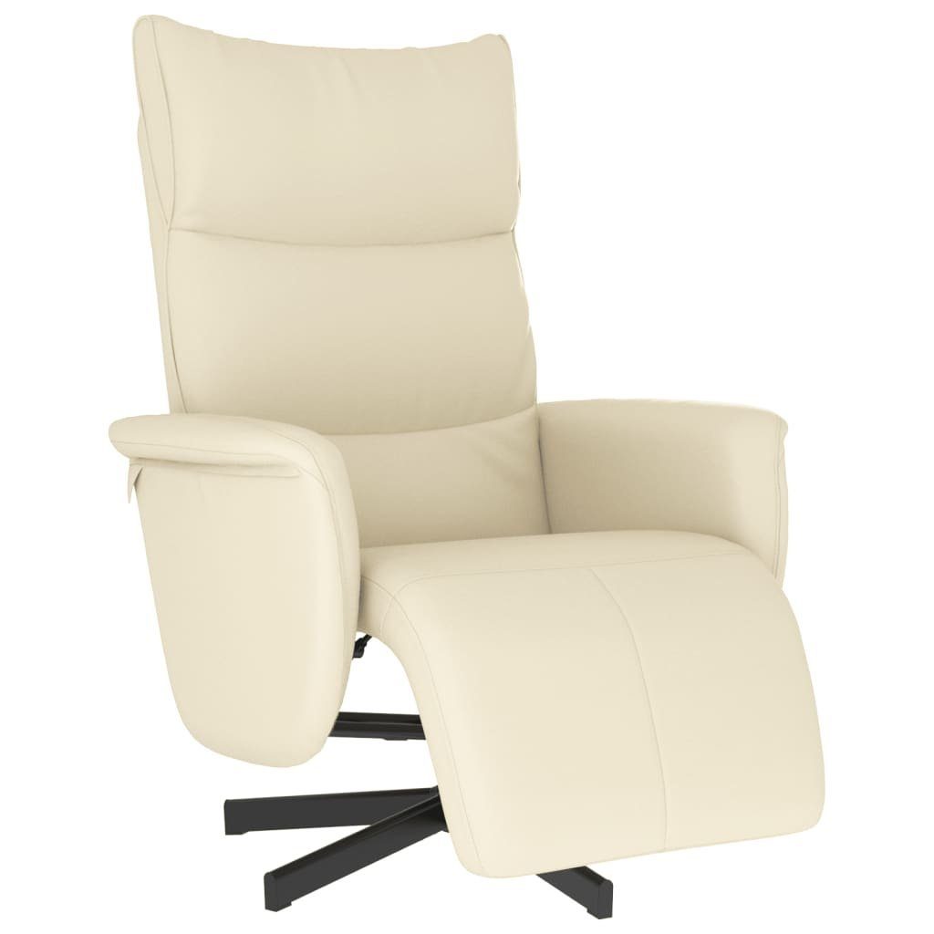 vidaXL Sessel Relaxsessel mit Fußteil Creme günstig online kaufen