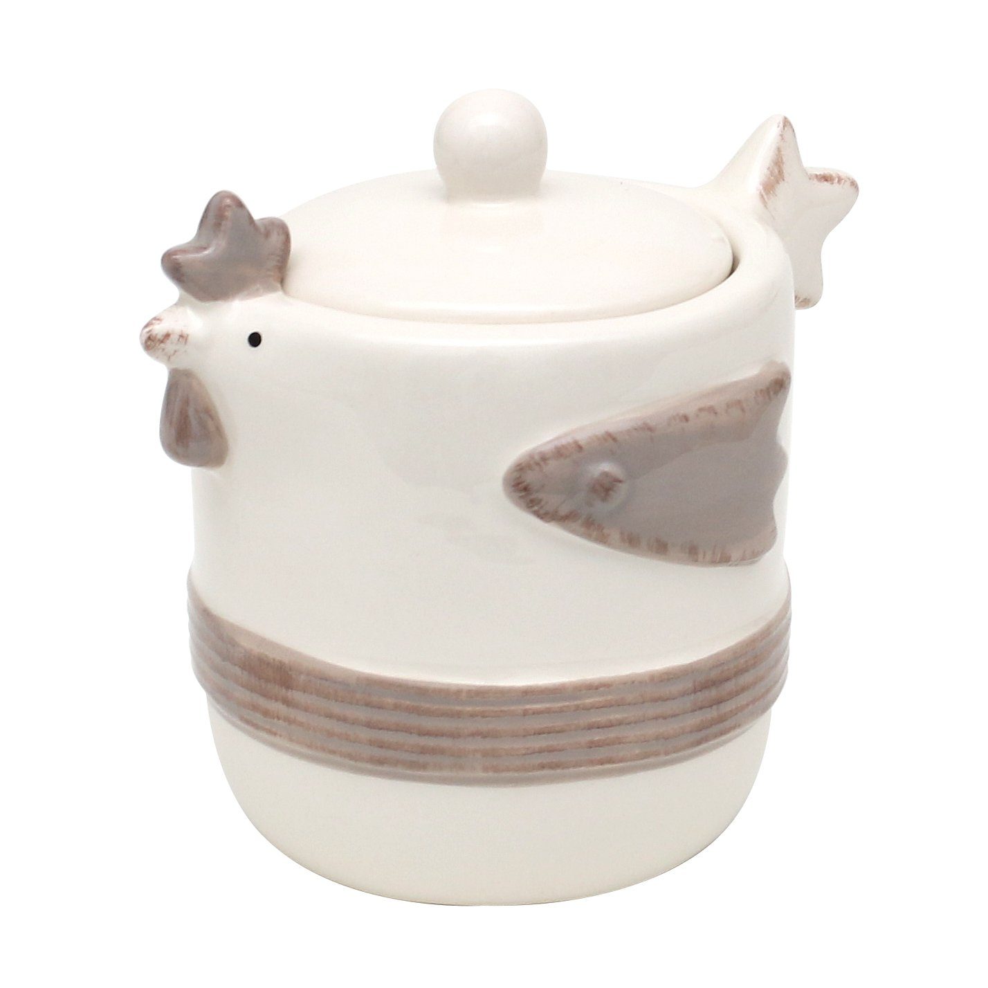 Zuckerdose Keramik Dose mit Deckel als Huhn.