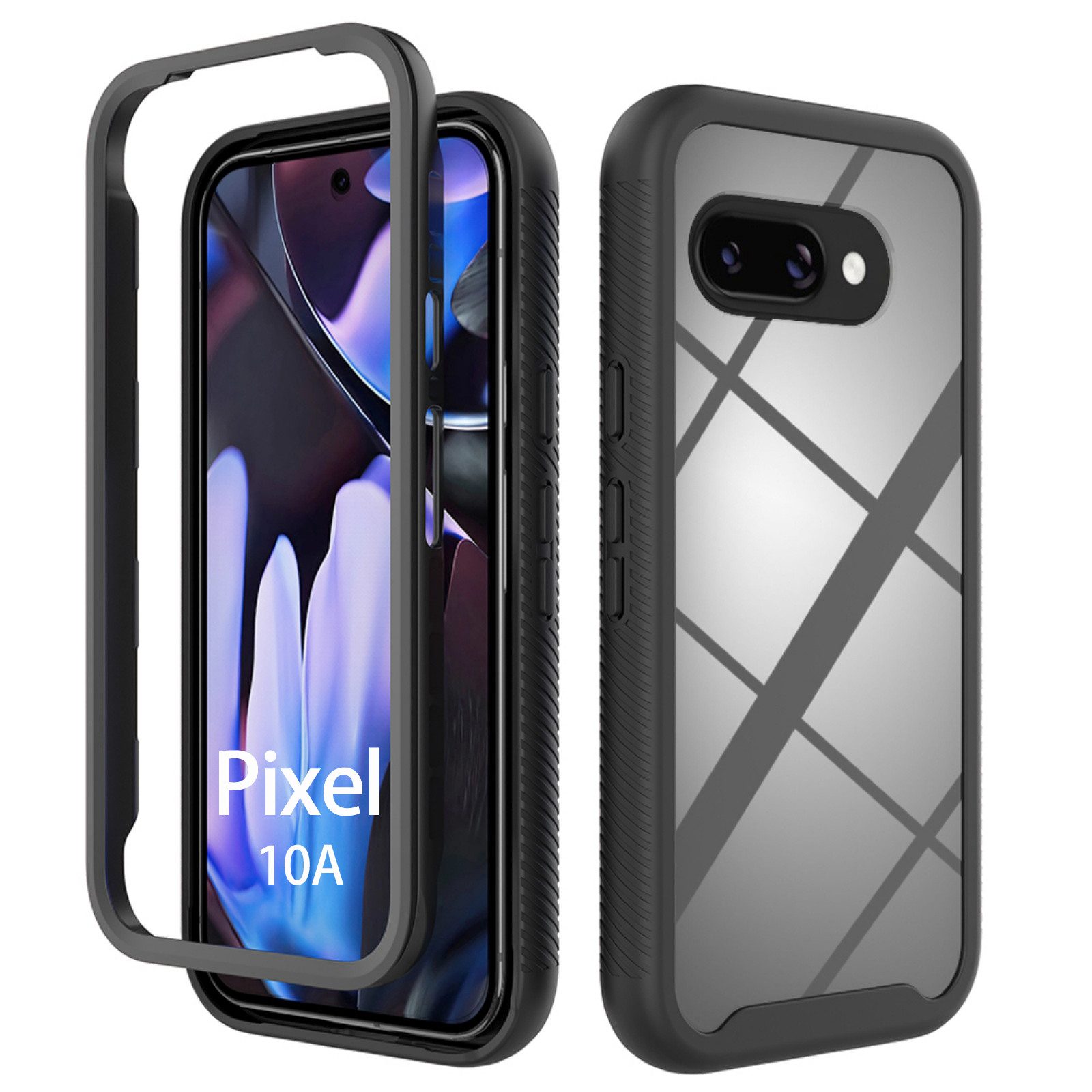 betterfon Handyhülle 360 Grad Google Pixel 10A Hülle - Rundumschutz mit Displayschutz, 360 Grad Hülle mit Displayschutz und Fingerprint