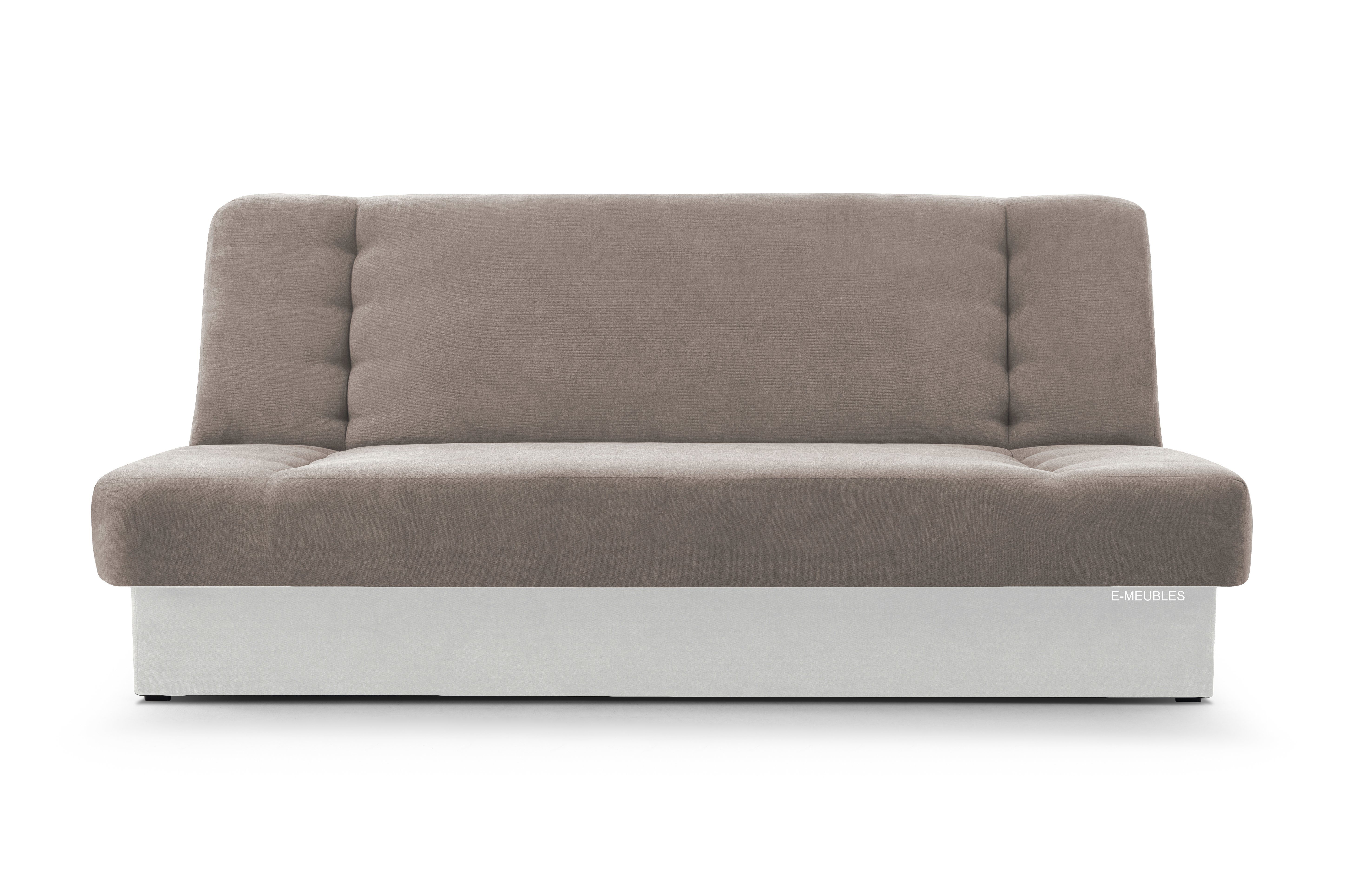 Beige für MOEBLO Kunstleder Schlaffunktion Federkern Couch Bettkasten + Weiß SOFT -, 120x190x90cm Cyprus, mit Klappsofa und - 17 13 Kippsofa Polstersofa - Clic-Clack Sofagarnitur SORO Sofa Schlafsofa Wohnzimmer +