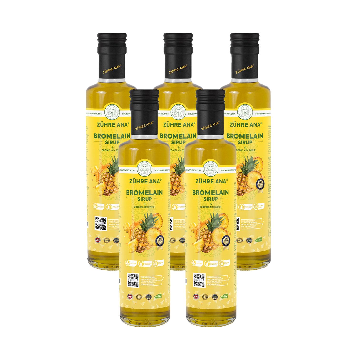 Bromelain Sirup-Natürlich Ananas – Reichhaltige und kraftvolle Formel. sirup