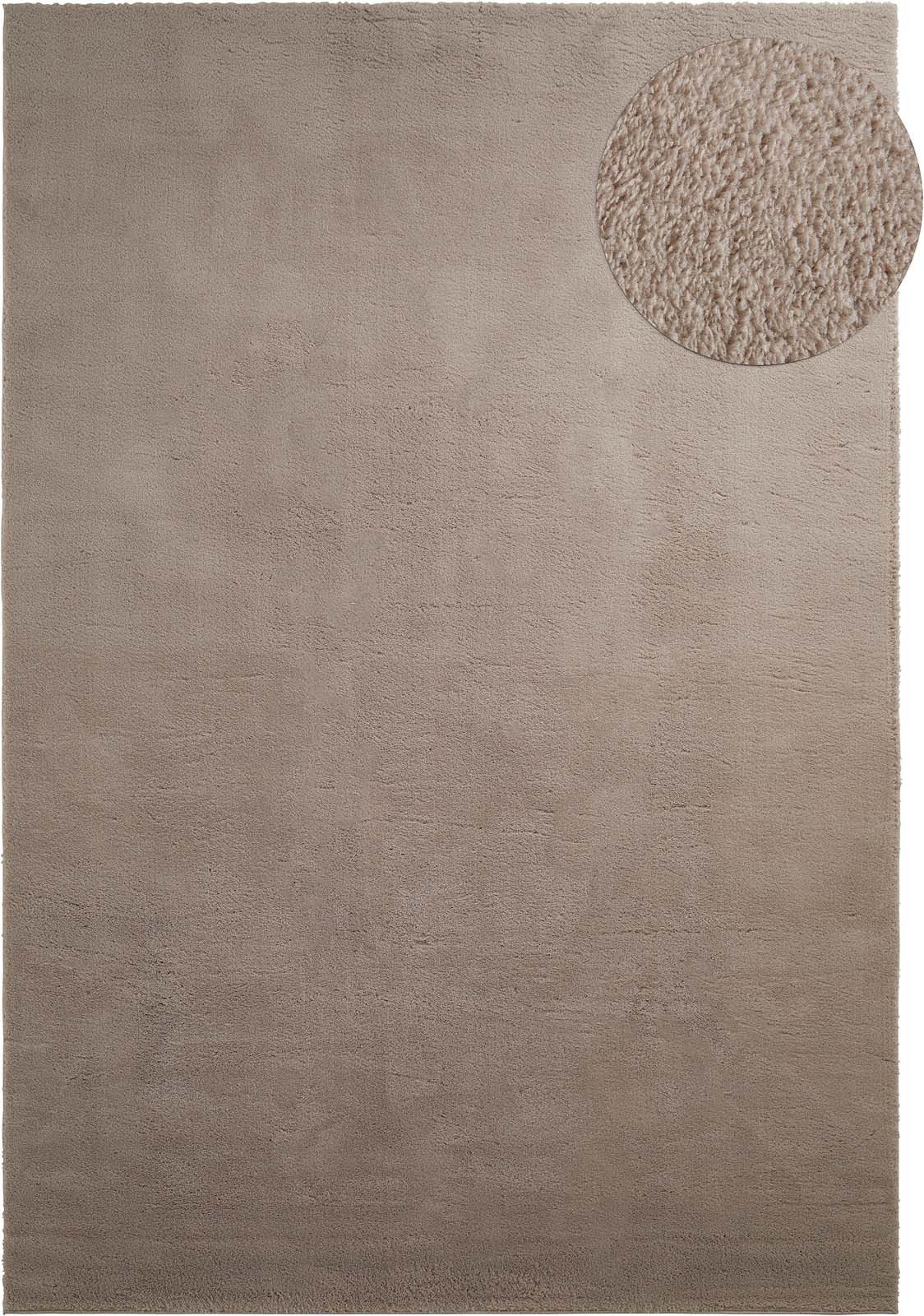 TaraCarpet Teppich Supersoft Kurzflorteppich Fiona Uni, rechteckig, Höhe: 1 günstig online kaufen