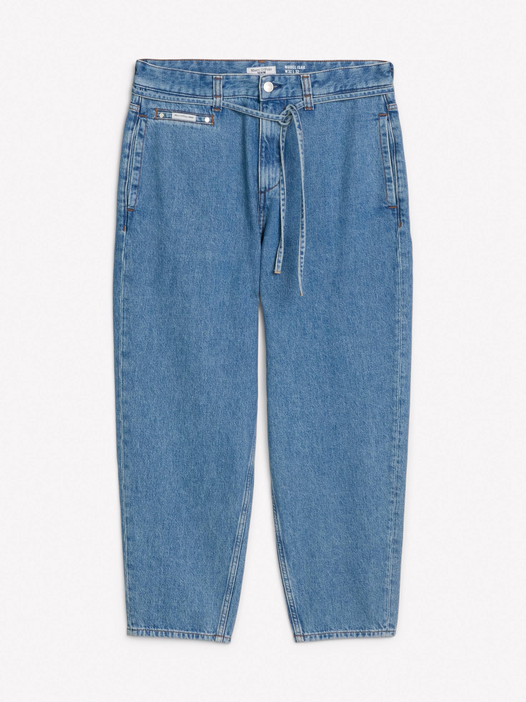 5-Pocket-Jeans Denim Trousers, Wide Tapered Fit