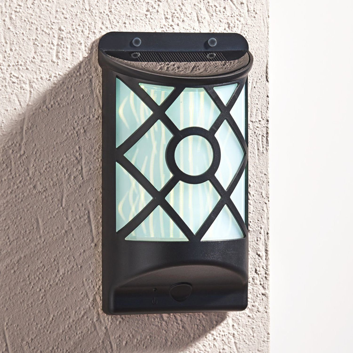 BURI Wandleuchte LED Solar-Wandleuchte Wandlampe Außenleuchte günstig online kaufen