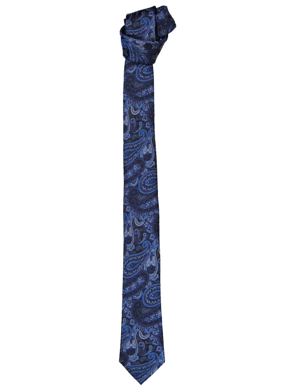 Krawatte Herren Krawatte gemustert, Saphirblau