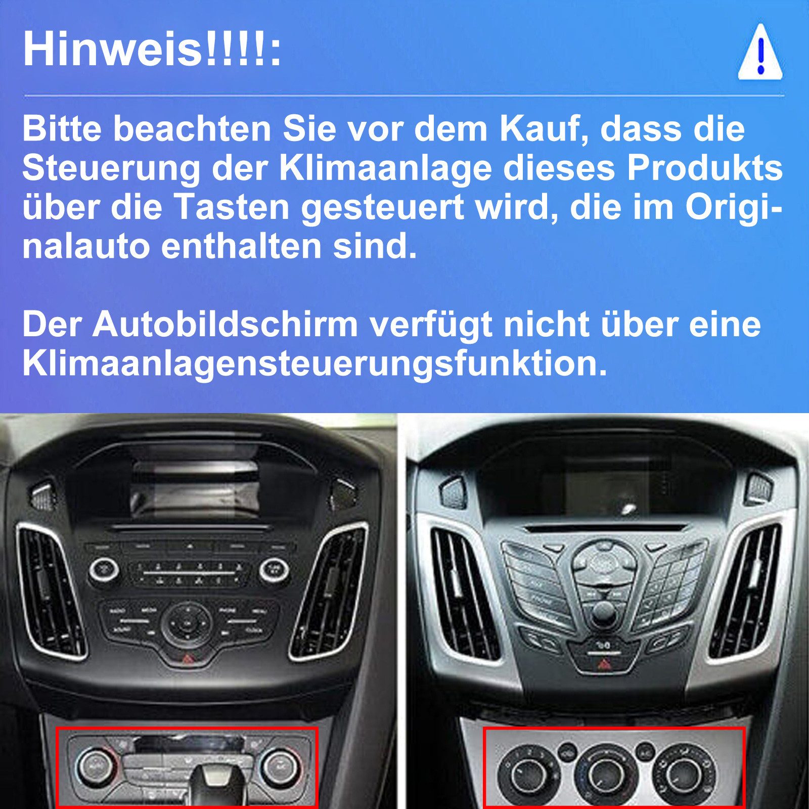 ESSGOO 9.7'' 64G DAB+ Android15 CarPlay autoradio 2 din für Ford Focus MK3 BT Navigationsgerät (Carplay Android Auto Bluetooth EQ USB GPS Navi WIFI Touchscreen) – Bild 4 von 5