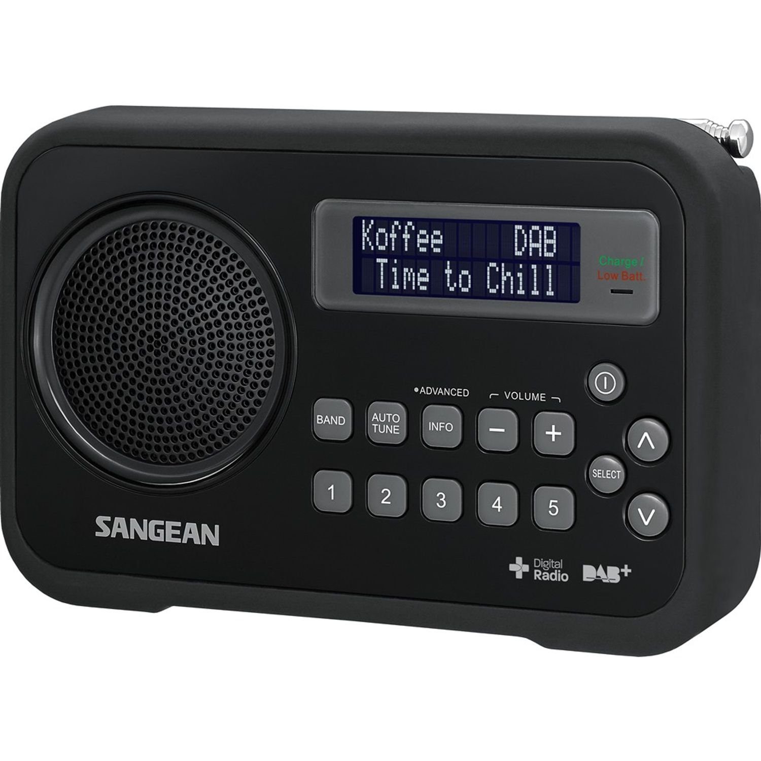 Sangean DPR-67 DAB+ / Digitalradio schwarz Digitalempfänger (DAB) FM-RDS (DAB)