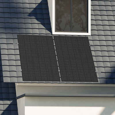 Ecoflow Solaranlage Balkonkraftwerk 870Wp Solaranlage bis 800 W, 870,00 W, plug an play 600-800W Balkonkraftwerk