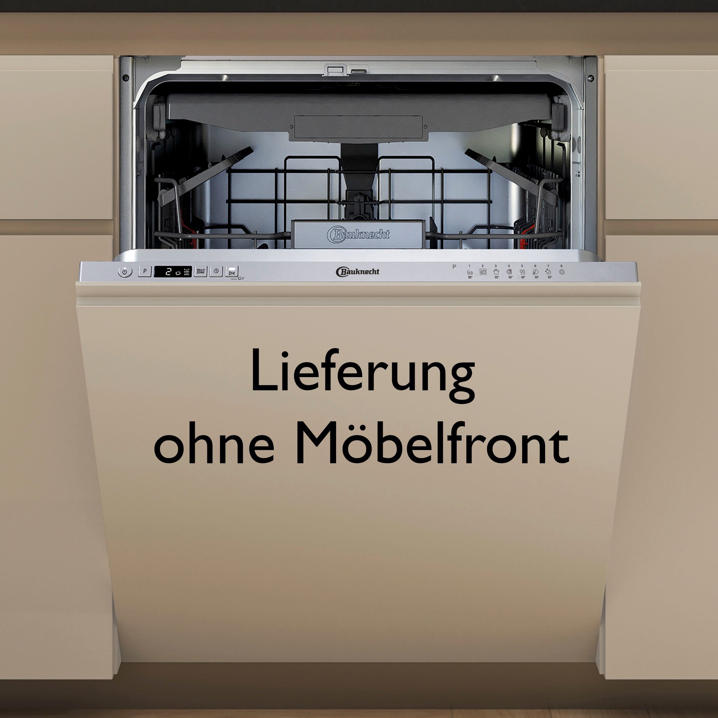 BAUKNECHT vollintegrierbarer Geschirrspüler B0I D541A S, 14 Maßgedecke, ActiveDry – automatische Türöffnung für bessere Trocknungsergebnisse