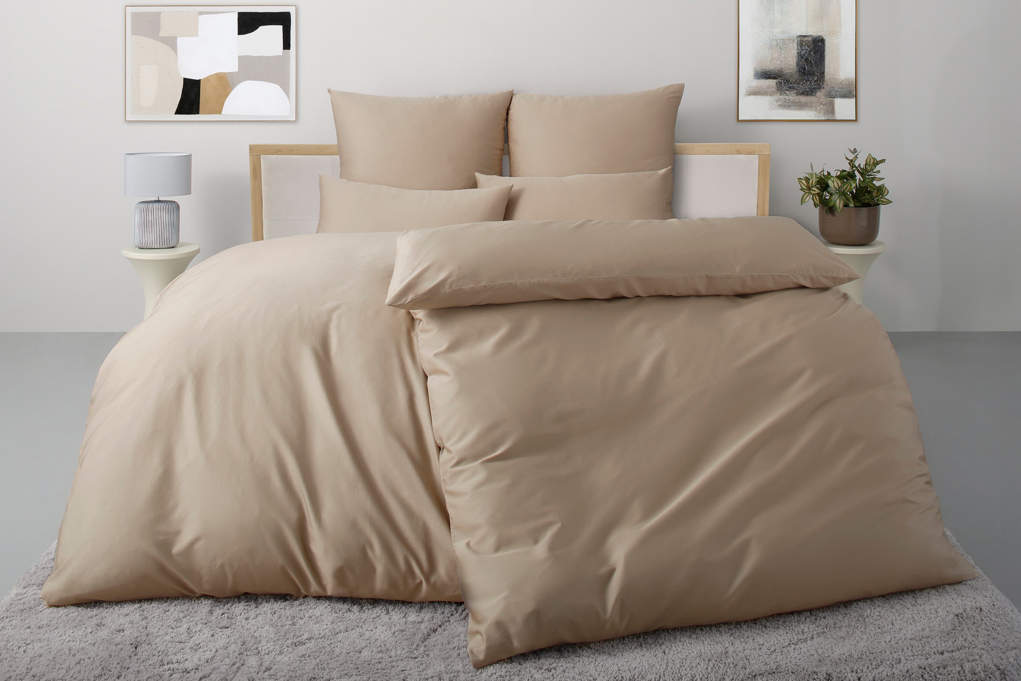 OTTO home Bettwäsche Luisa, Satin, 2 teilig, 100% Baumwolle, ab Gr. 135x200, auch in PREMIUM Qualitäten erhältlich