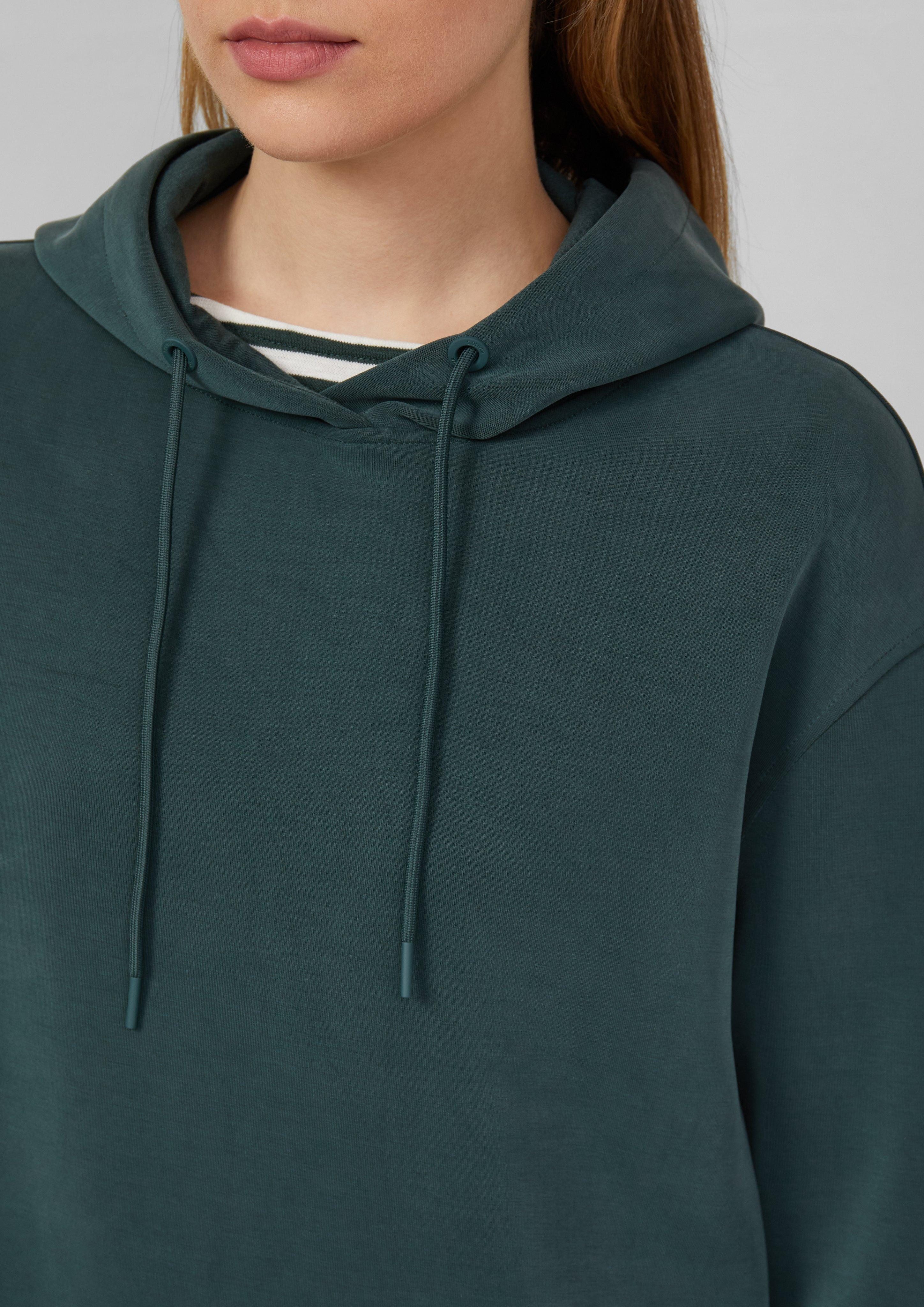s.Oliver Sweatshirt Scuba-Hoodie mit Seitenschlitzen günstig online kaufen