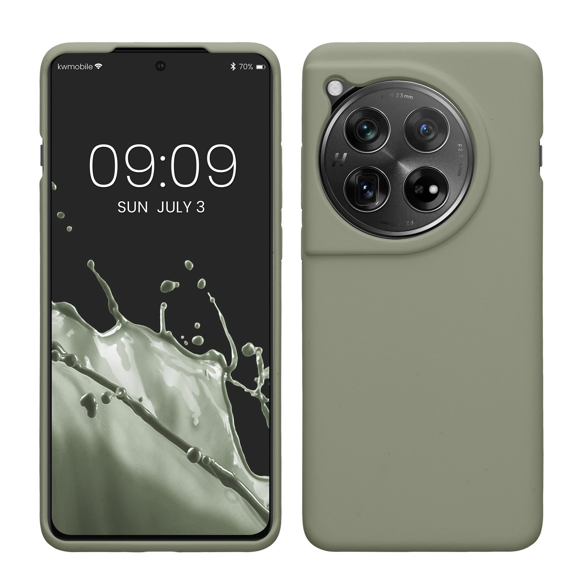 kwmobile Handyhülle Handyhülle für OnePlus 12 Hülle, Weiches Handy Silikon Case - Schutzhülle Cover