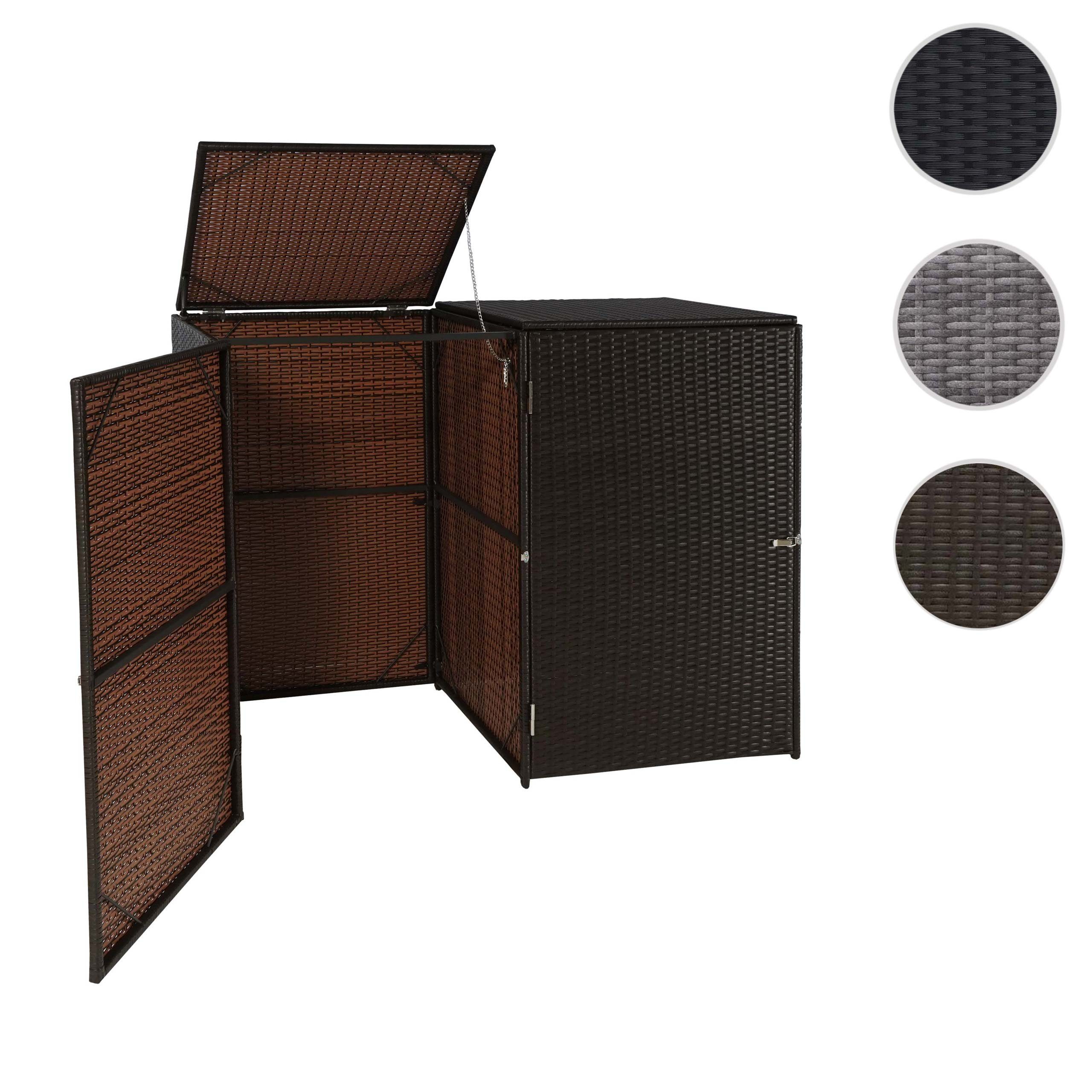 MCW Mülltrennsystem MCW-E25-2x1, Deckel und Tür separat zu öffnen, Trennwand zwischen Mülltonnenfächern