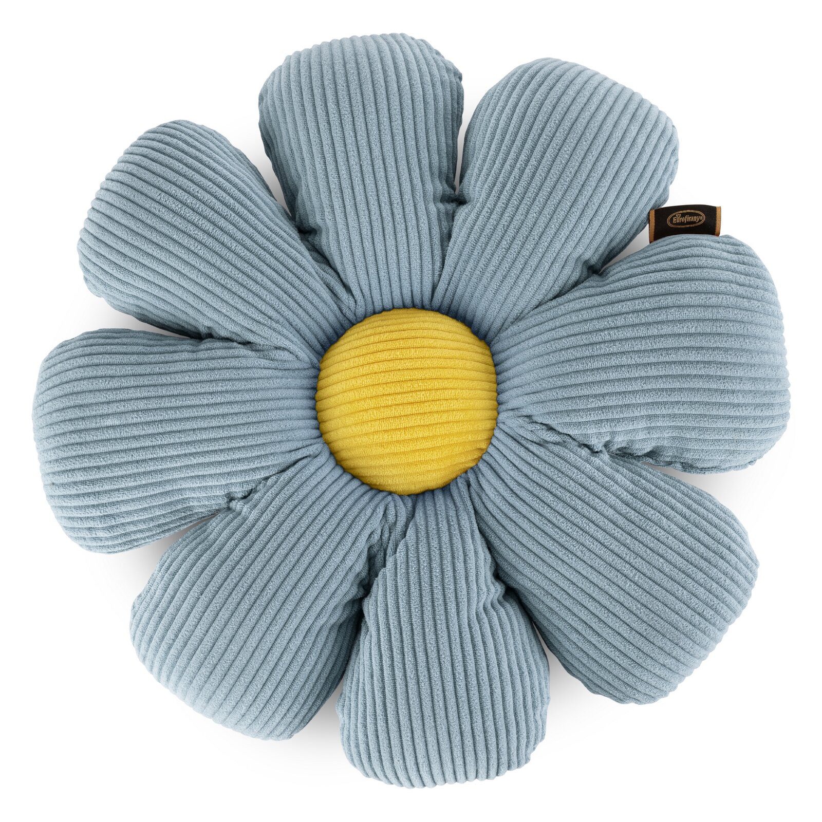 Eurofirany Dekokissen Flower Blumenkissen Kinderzimmer Rosa Blau Beige Kissen Weich, Sofakissen, Zierkissen