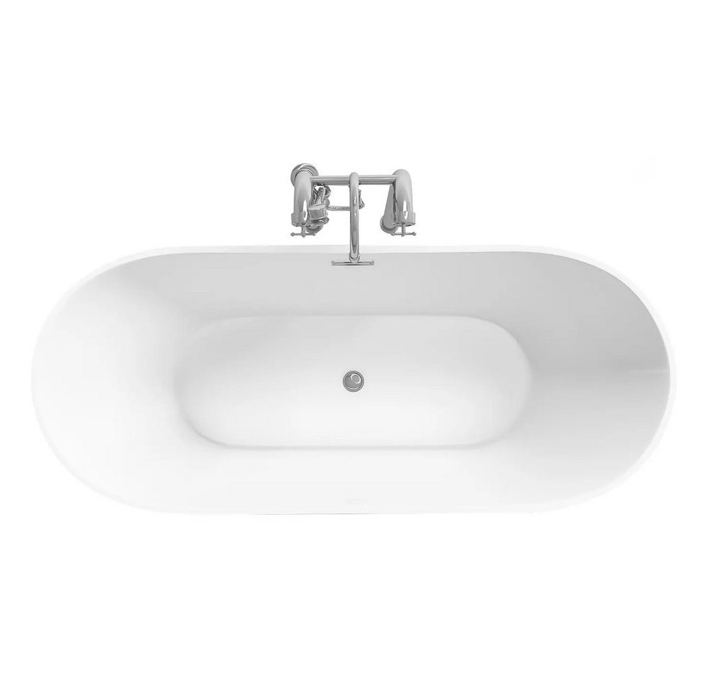 Thumbnail - Aloni Badewanne FB6100, (1-tlg), Aloni Rondo Freistehende Badewanne Acryl Weiß rund 180x80 cm