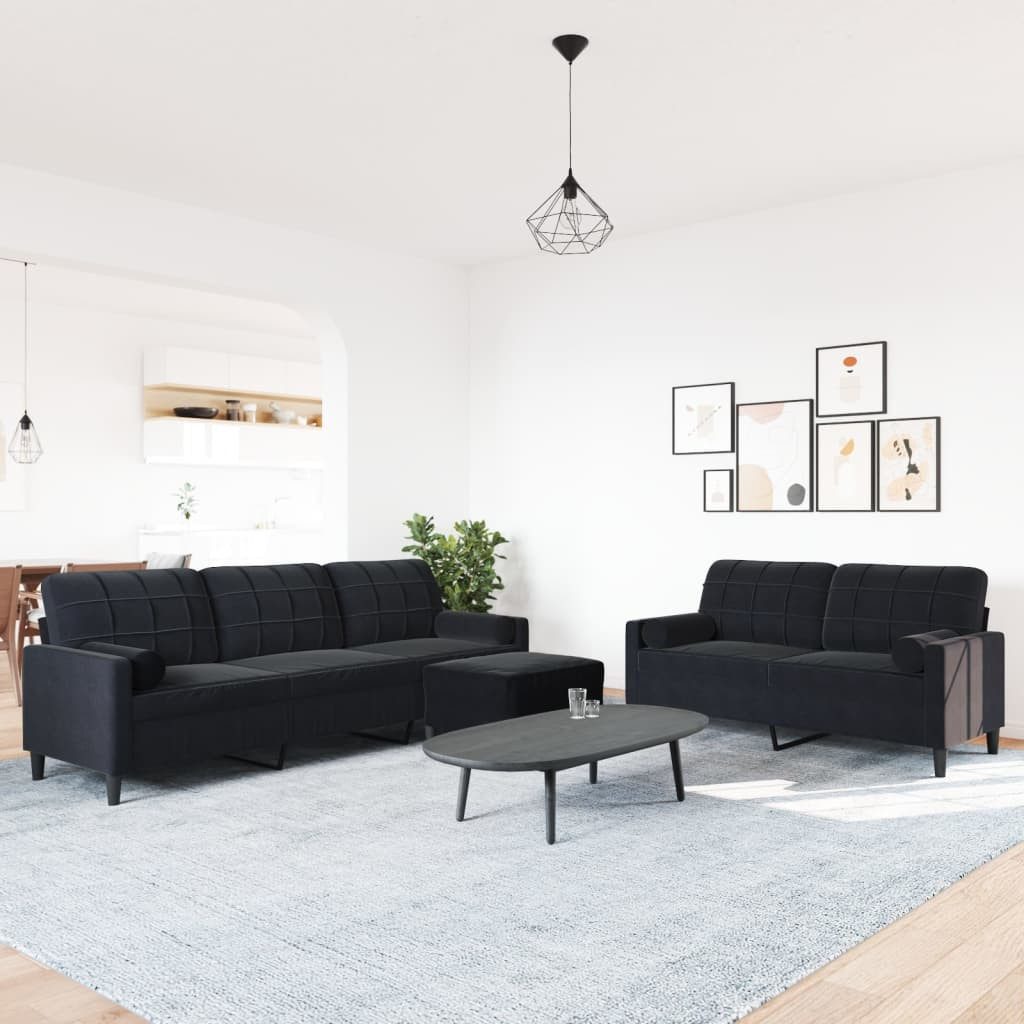 vidaXL Sofa 3-tlg. Sofagarnitur mit Kissen günstig online kaufen