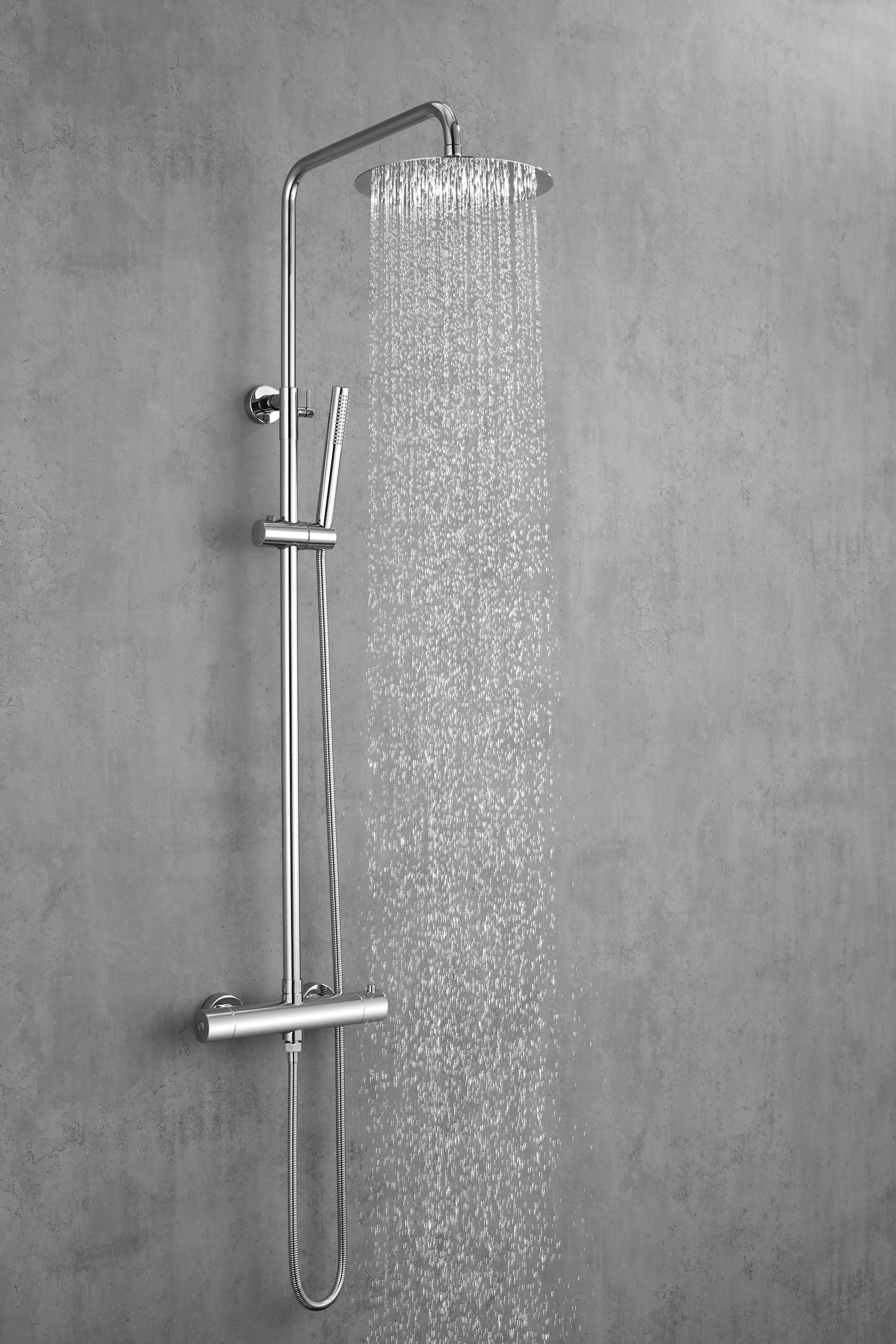 Øresund Duschsystem Sanddorn, Höhe 135 cm, 1 Strahlart(en), Set, Überkopfbrause, Regendusche Wellnessdusche in verschiedenen Farben