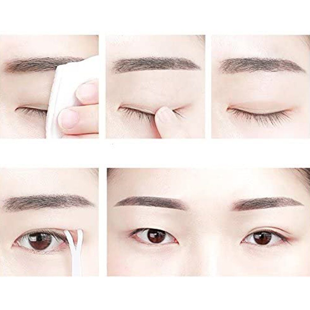GelldG Augen-Make-Up-Set 240 Schlupflider Stripes ohne OP zur Lidstraffung