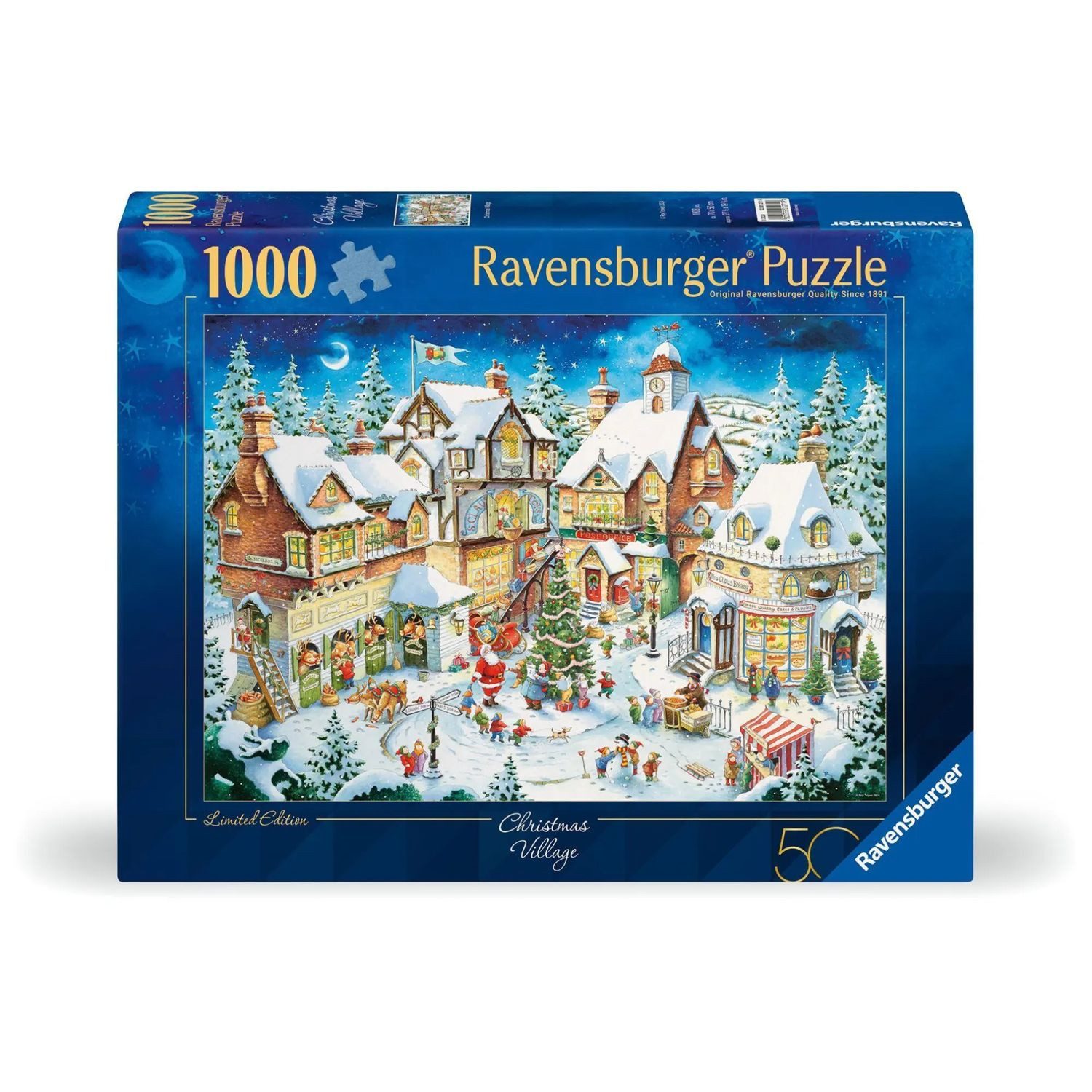 Ravensburger Puzzle Erwachsenenpuzzle 1000 Teile - Weihnachtsdorf, 1000 Puzzleteile