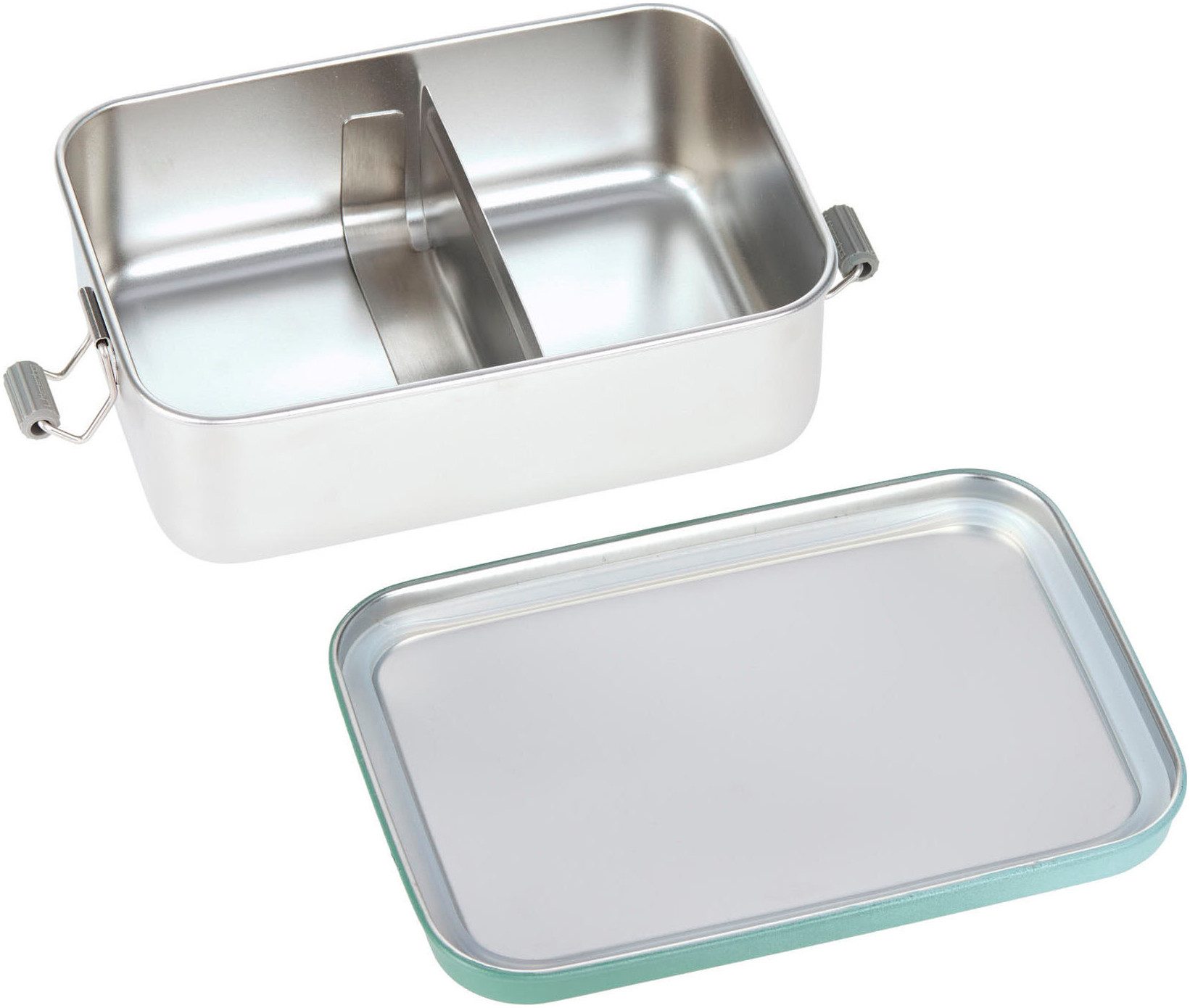LÄSSIG Lunchbox Solid, olive/green, Edelstahl, Silikon, (1-tlg), aus Edelstahl
