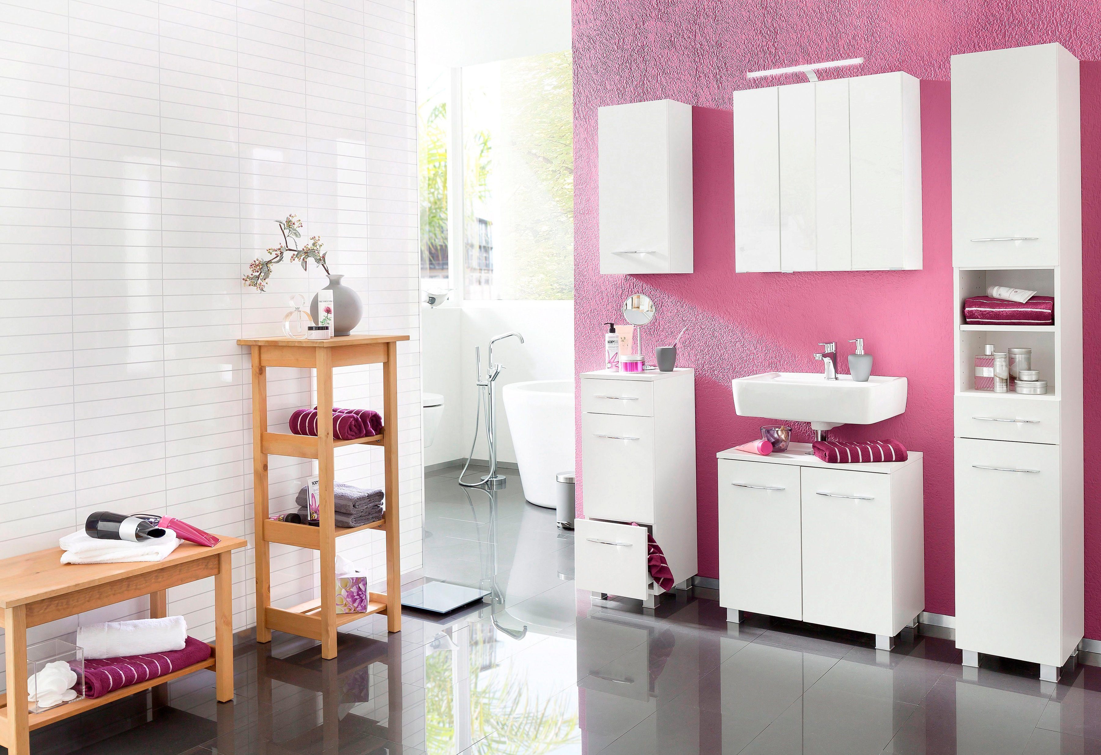 welltime Spiegelschrank Portofino mit LED-Beleuchtung