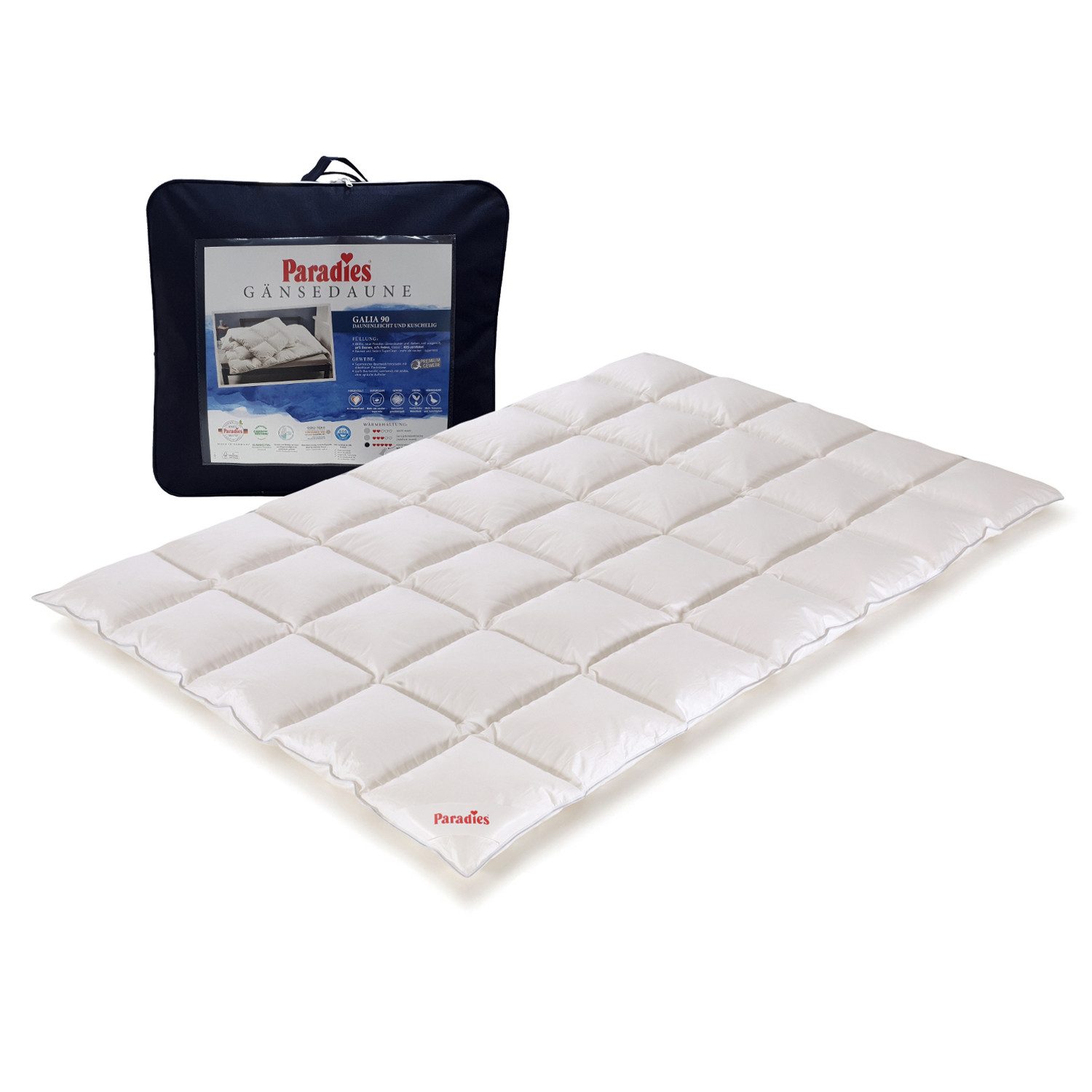 Paradies Daunenbettdecke Paradies Gänsedaunen Bettdecke Daunendecke Galia m günstig online kaufen