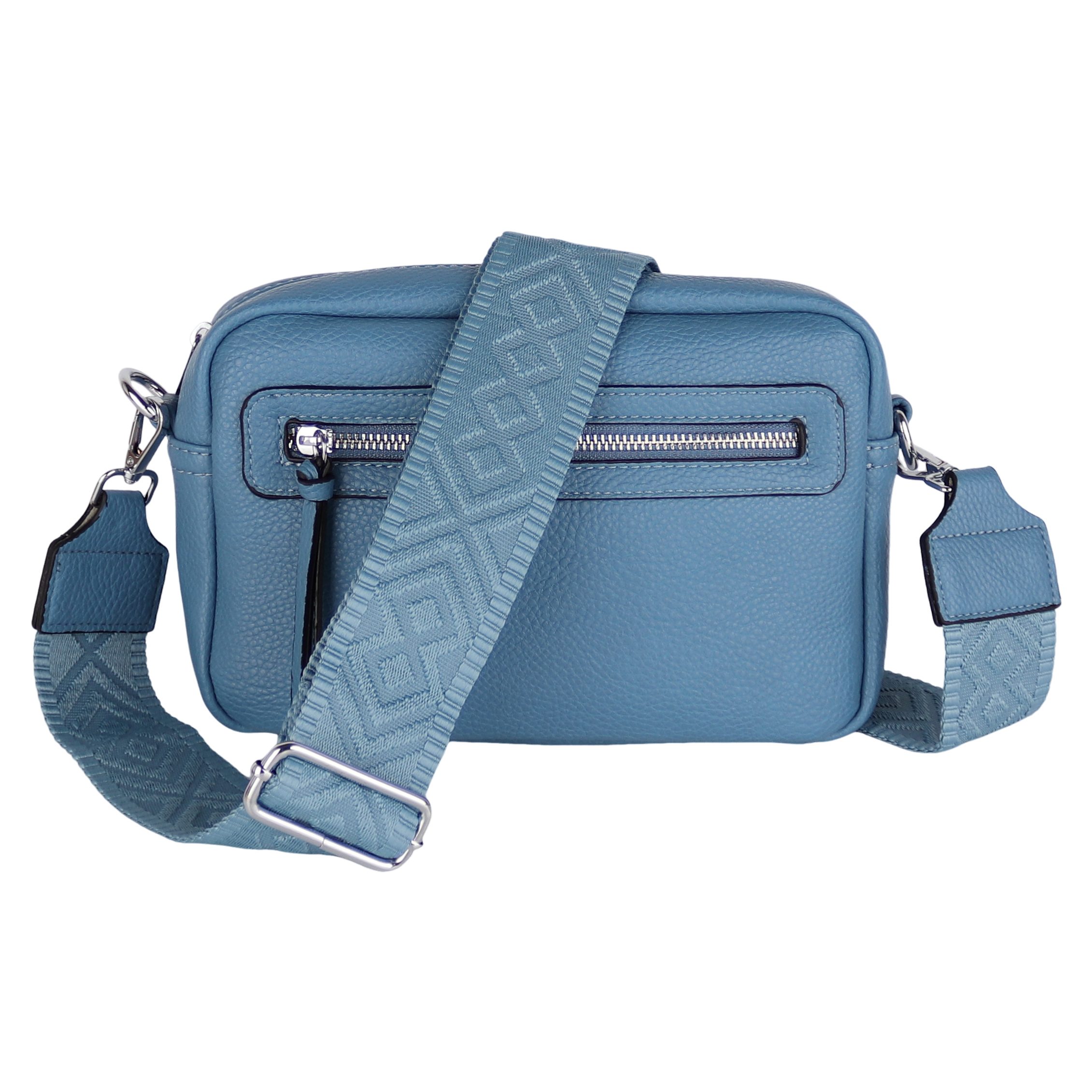 MIRROSI Umhängetasche Damen, Veganleder Crossbody Tasche Bag, Schultertasche (inkl. 1 Münzbeutel und 2 Wechselgurte, 26x16x8cm (BXHXT), gemusterten & verstellbaren Schulterriemen