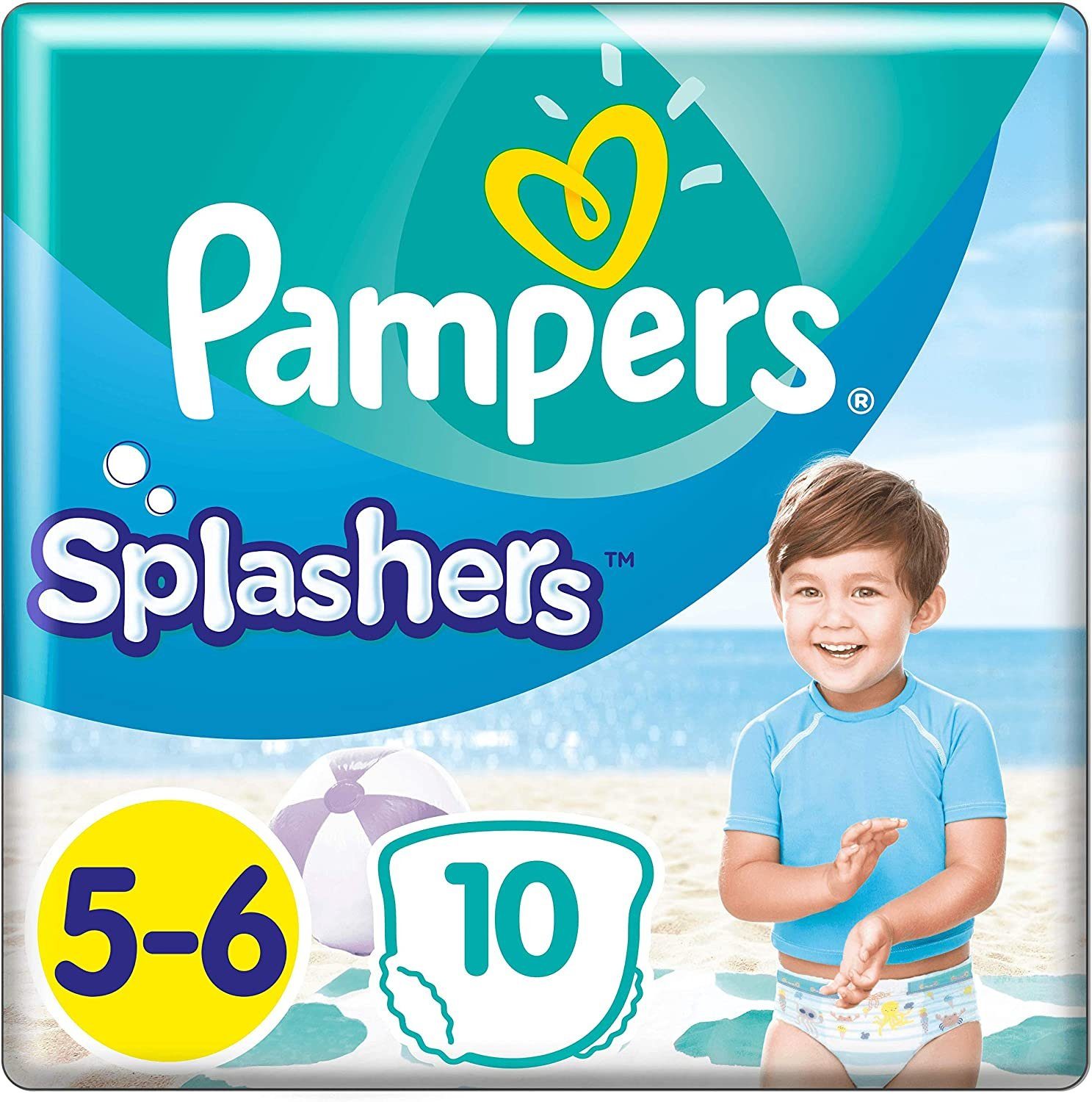 Pampers Windeln Pampers Schwimmwindeln Splashers Größe 5 - 6, Tragepack