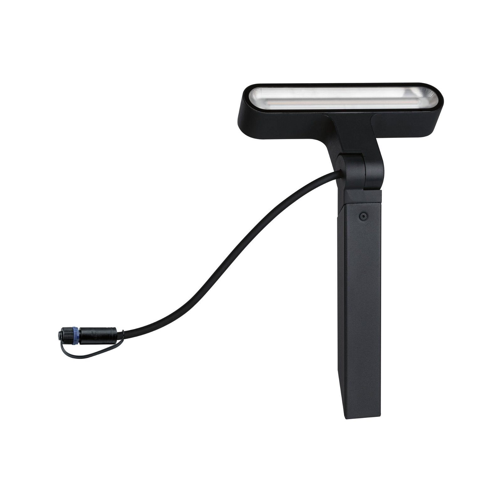 Paulmann LED Gartenstrahler Plug & Shine Ito IP65 3000K 6W Anthrazit, LED fest integriert, Warmweiß, Einzelspot Horizontale Ausrichtung