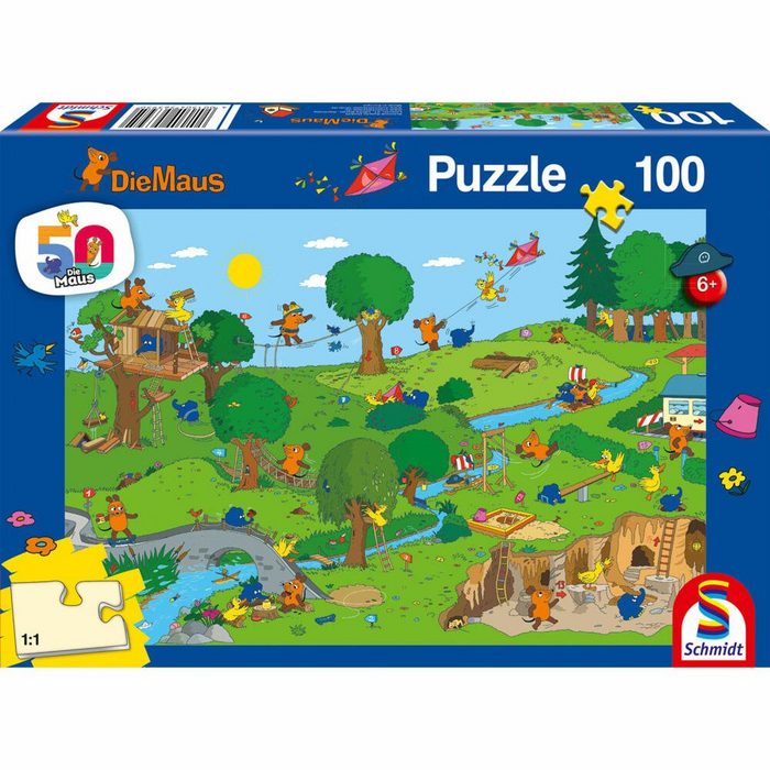 Schmidt Spiele Puzzle Die Maus Im Spielpark 100 Teile 100 Puzzleteile