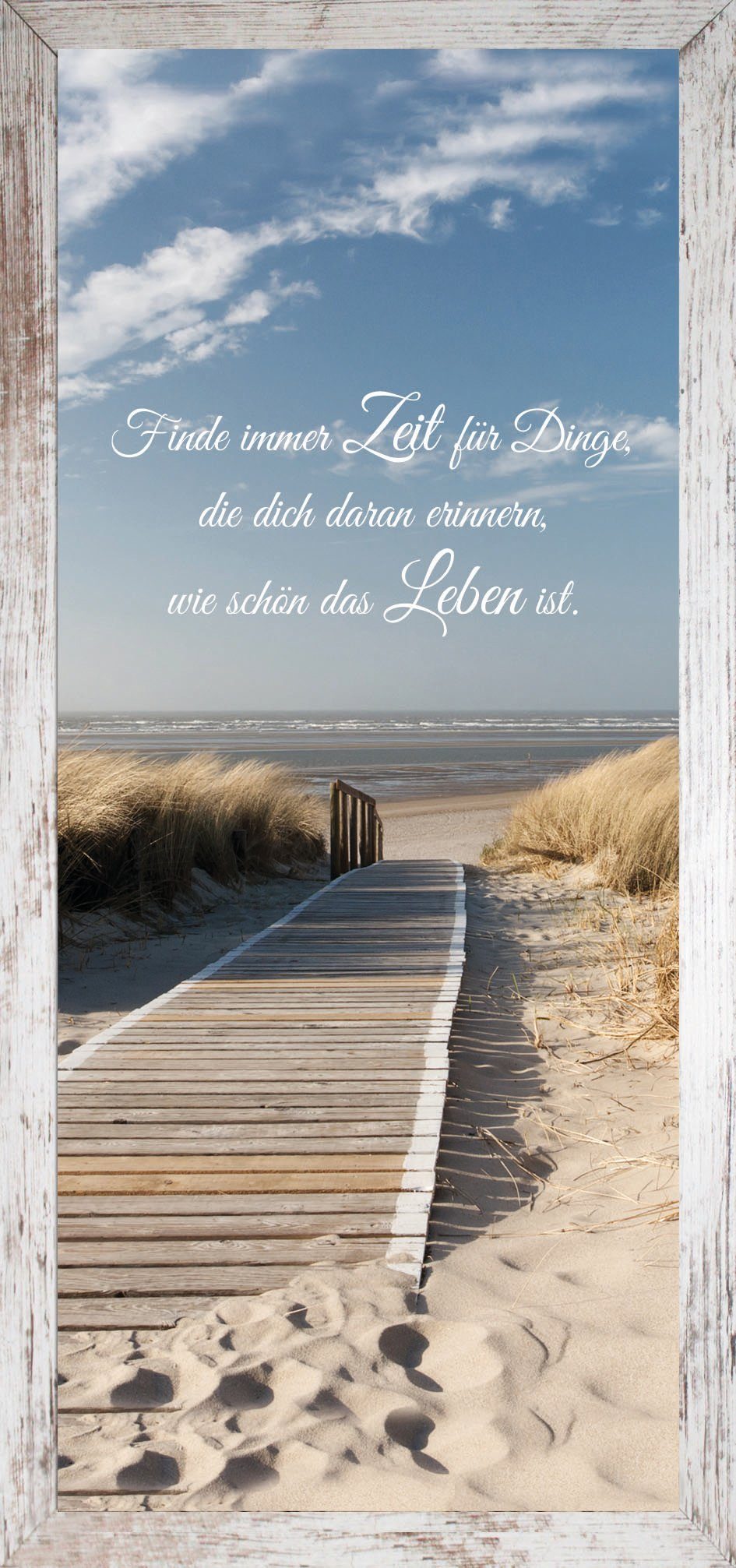 Bönninghoff Bild mit Rahmen Strand- Spruch, günstig online kaufen
