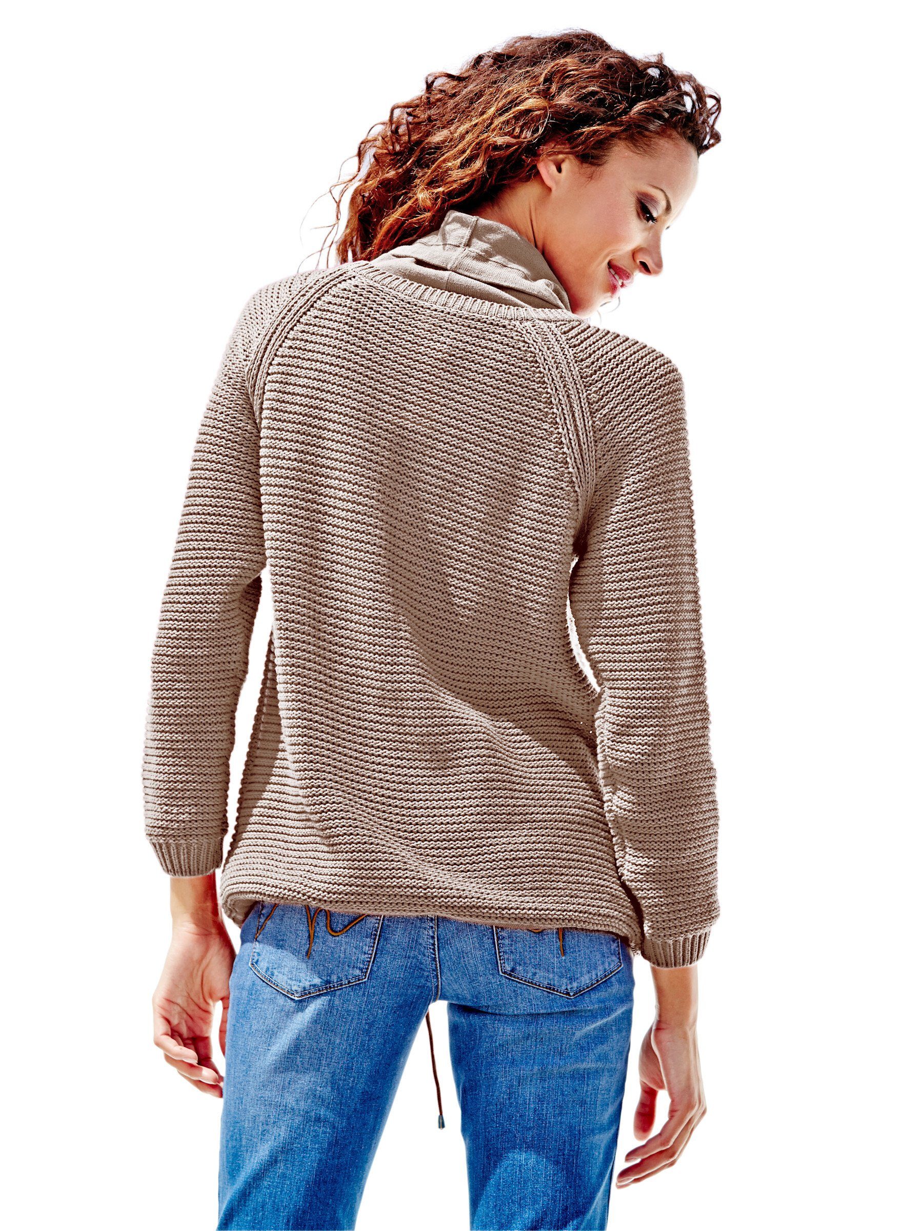 beige Strickpullover heine