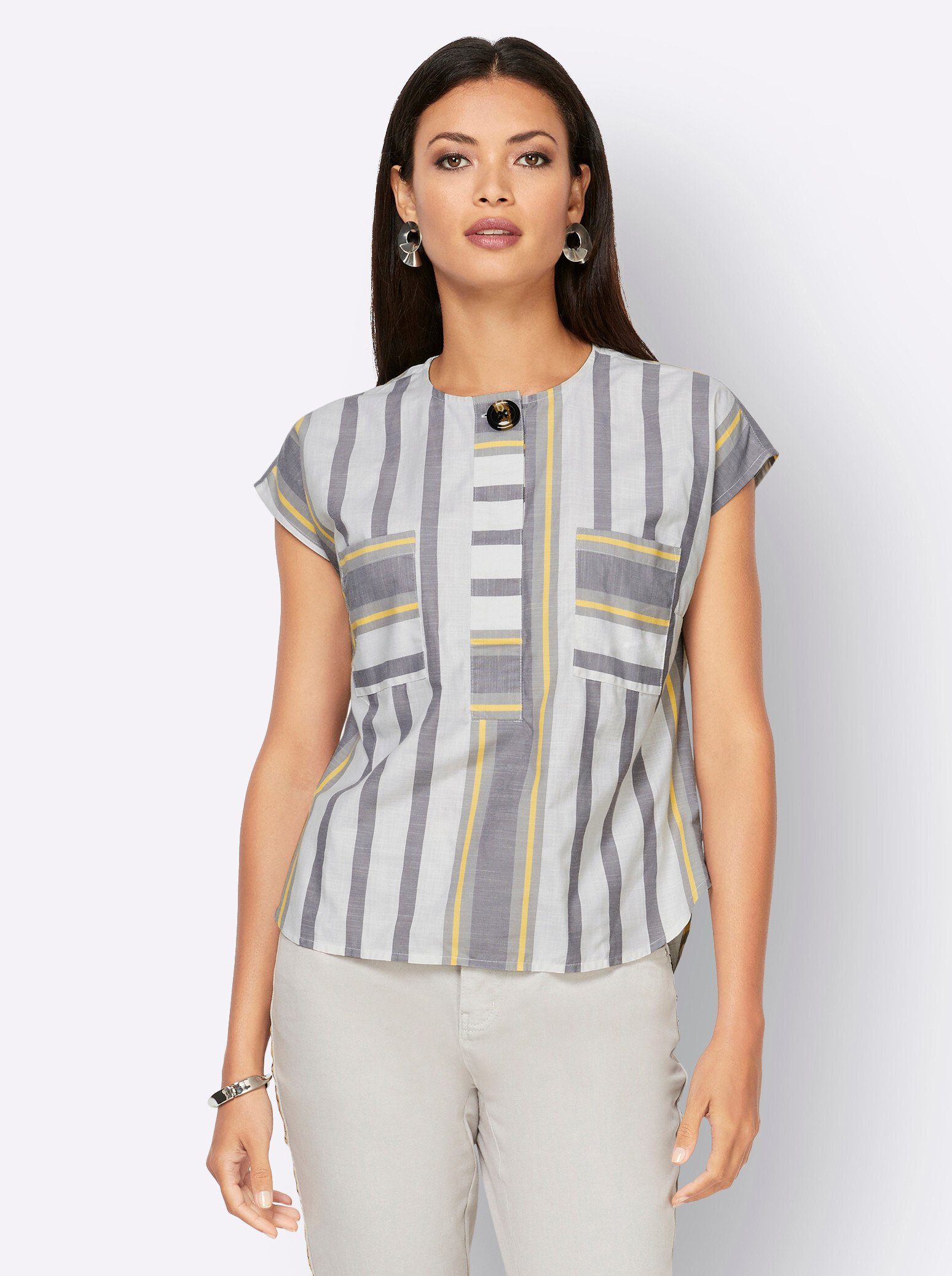 creation L Klassische Bluse Bluse Kurzarm günstig online kaufen