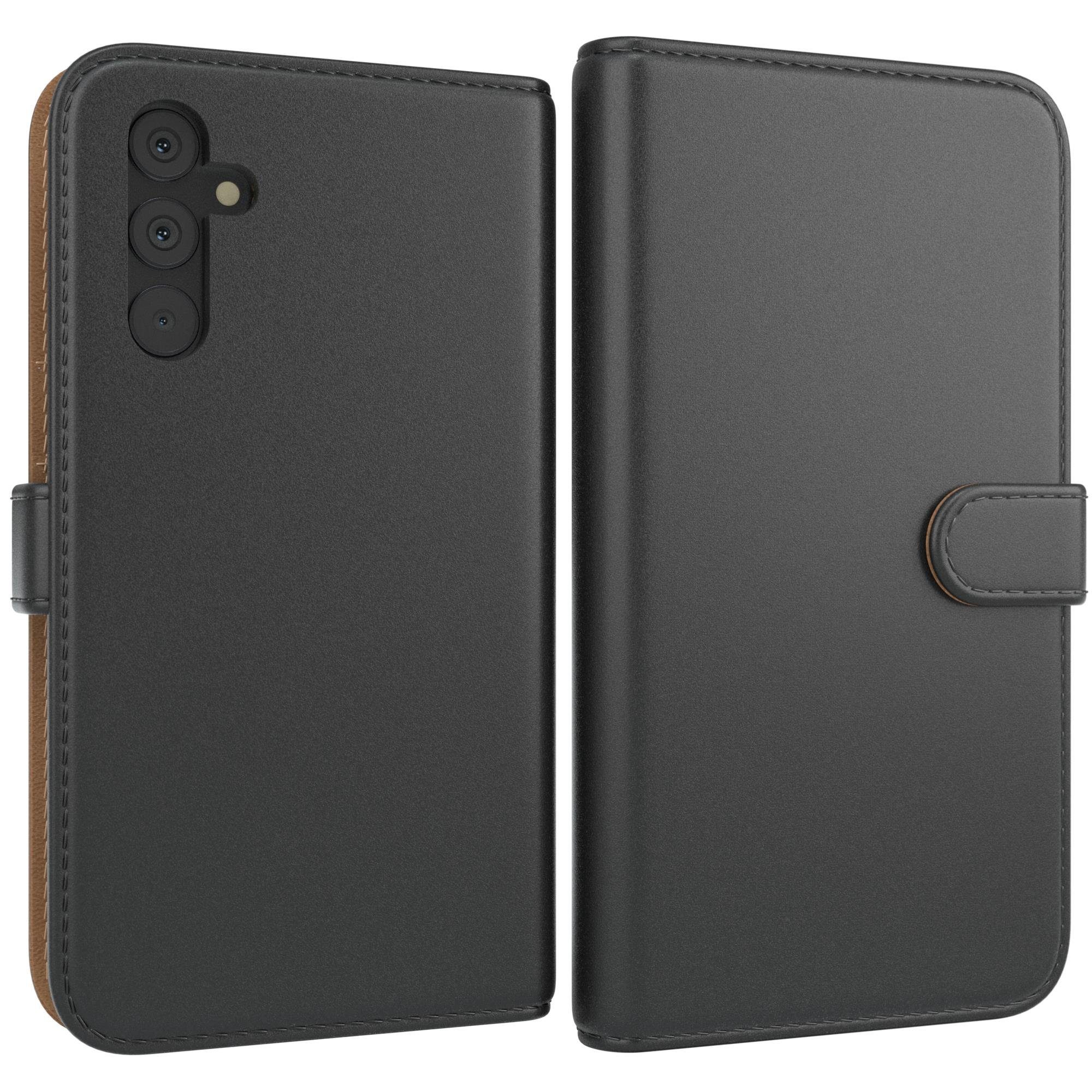 EAZY CASE Handyhülle Uni Bookstyle für Samsung Galaxy A34 6,6 Zoll, Schutzhülle mit Standfunktion Kartenfach Handytasche aufklappbar Etui