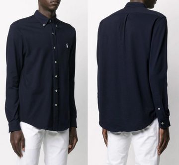 Ralph Lauren Langarmhemd Polo Ralph Lauren Custom Fit Poplin Hemd Pony Oxford Navy Button-Down