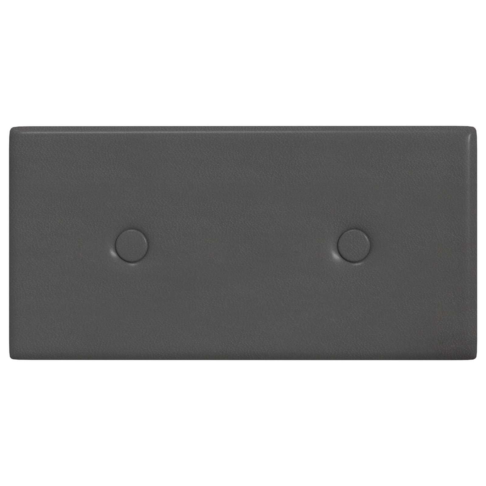 vidaXL Bett Wandkopfteilen 12 stk. Grau Kunstleder (12-tlg)