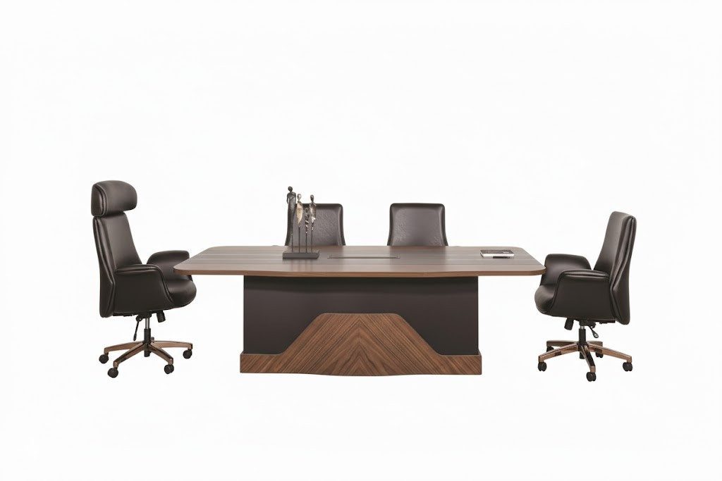 Xlmoebel Stehtisch Elegantes Arbeitszimmer-Set mit Besprechungstisch und Sessel, Made in Europa