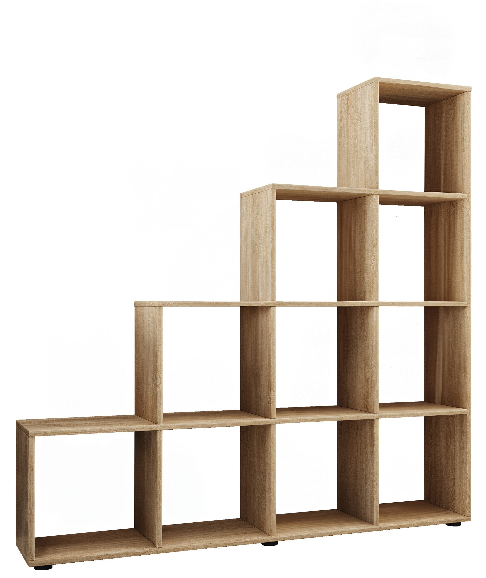 VCM Standregal Holz Stand Treppenregal Regal 10 Fächer Napoli günstig online kaufen