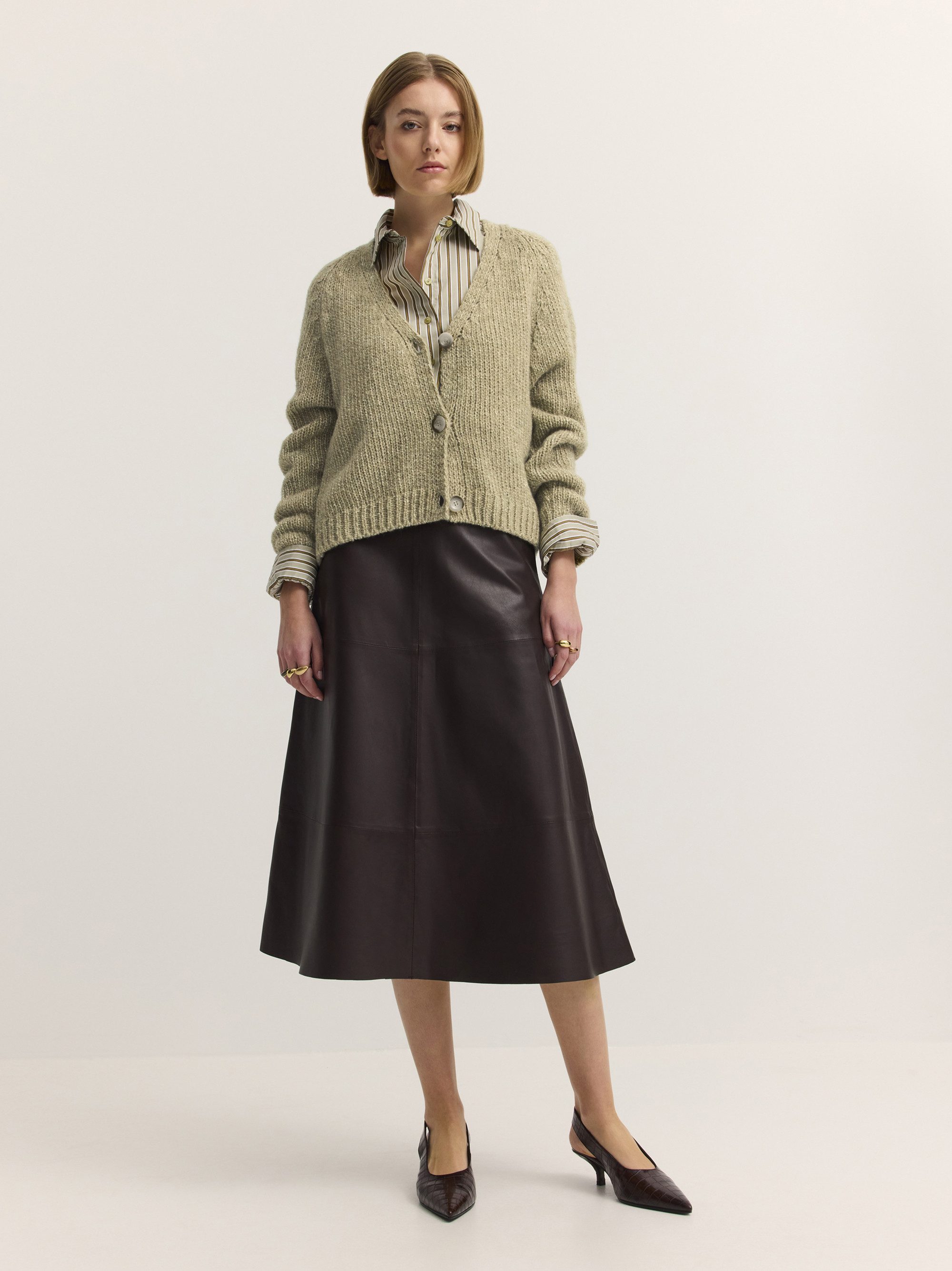bugatti Cardigan Regular Fit Regular Fit Baumwollmix V-Ausschnitt