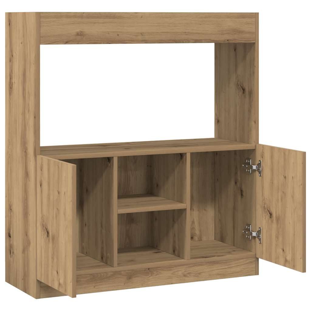 vidaXL Bücherregal Highboard Artisan-Eiche 92x33x100 cm günstig online kaufen