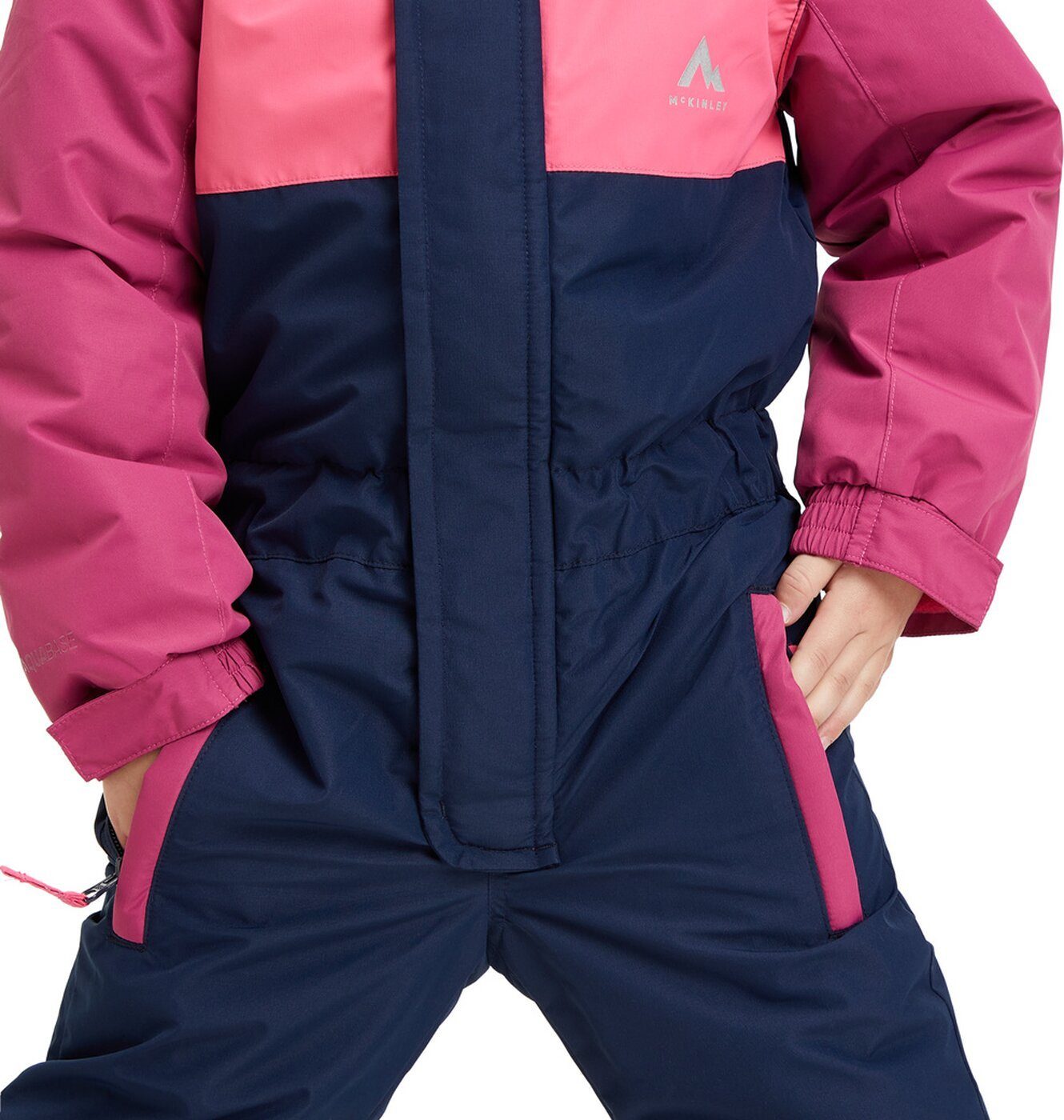 McKINLEY Schneeoverall KK.-Overall Corey II kds 908 NAVY DARK/RED/OLIVE