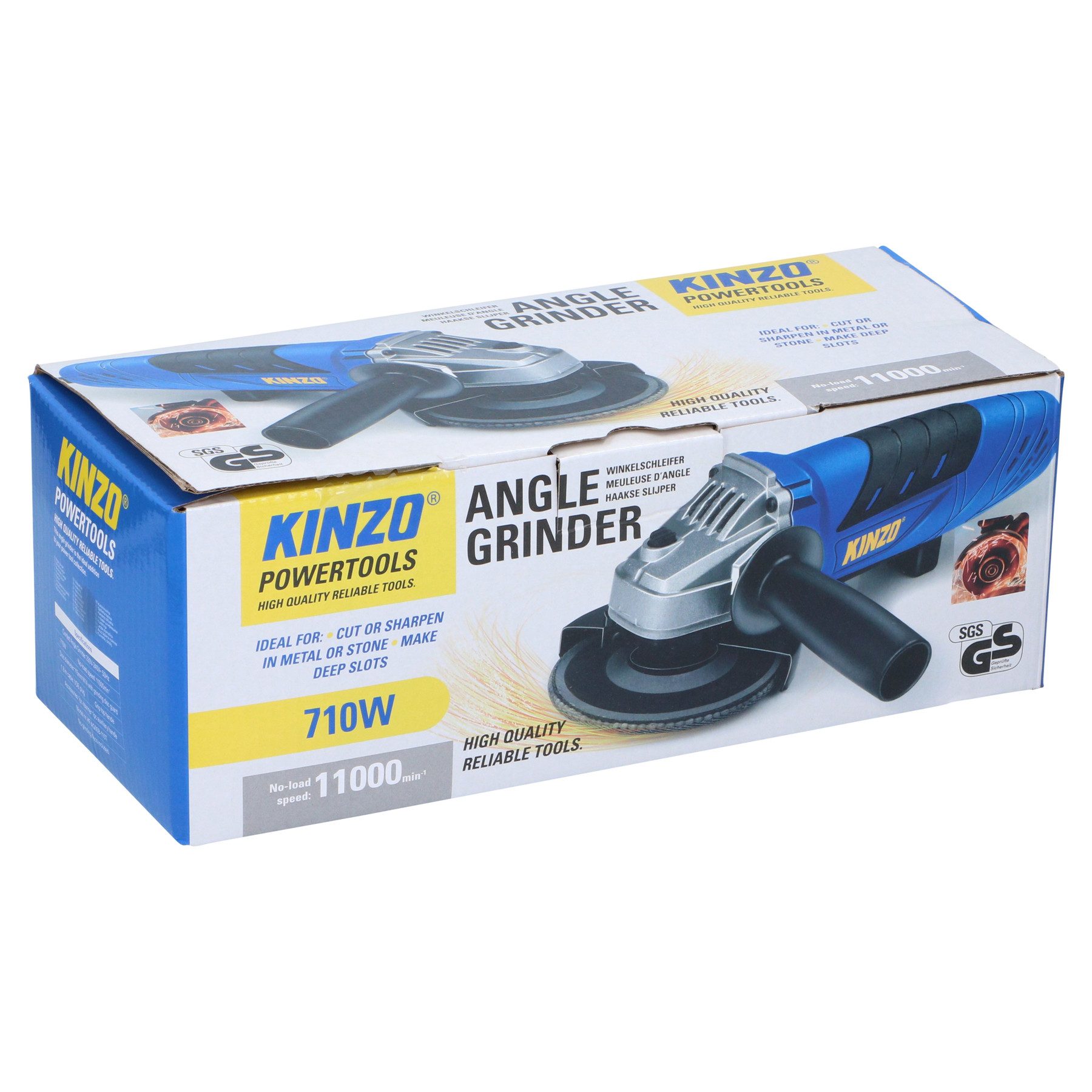 Kinzo Winkelschleifer KINZO Winkelschleifer, HF-AG05B-115T, Ø 115mm, 710W