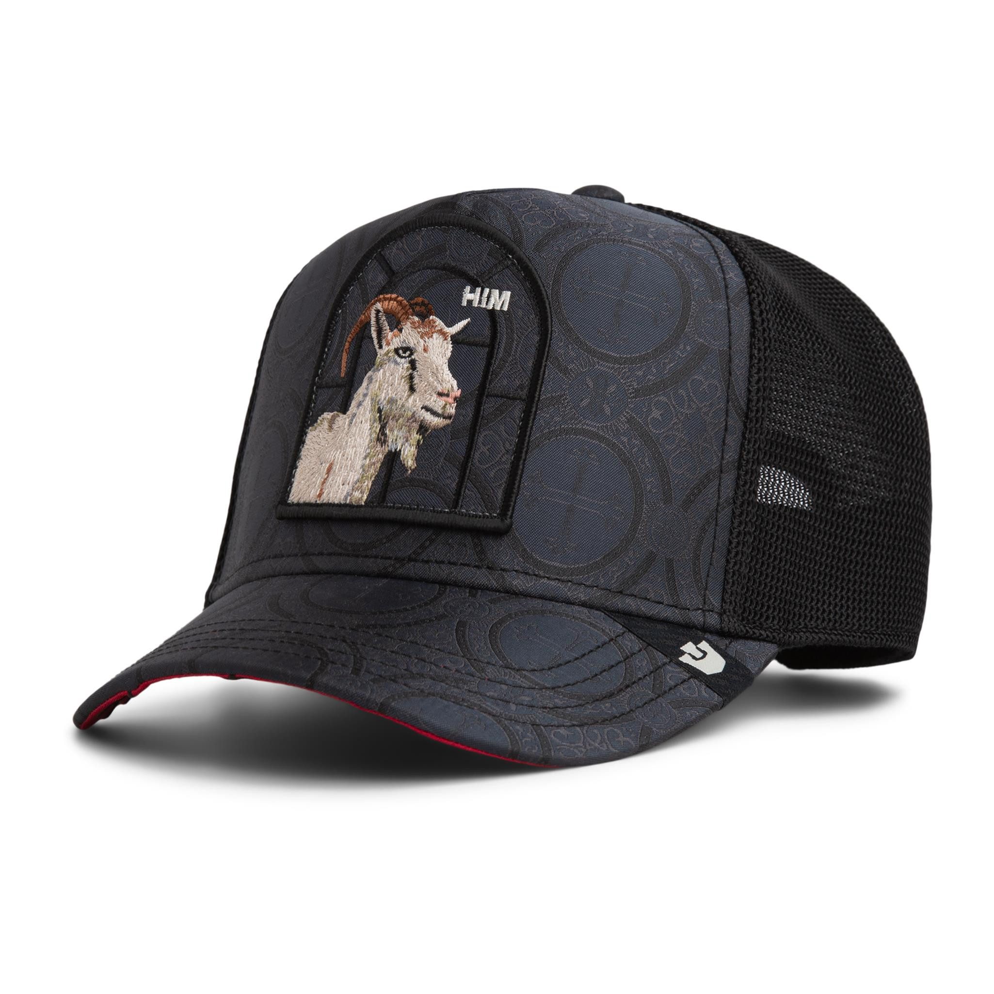 GOORIN Bros. Trucker Cap Goorin Bros. Religulous - Hymn Trucker Cap Void (Basecap, Basecap, Trucker Kappe, Meshcap) Bestickte Schirmunterseite
