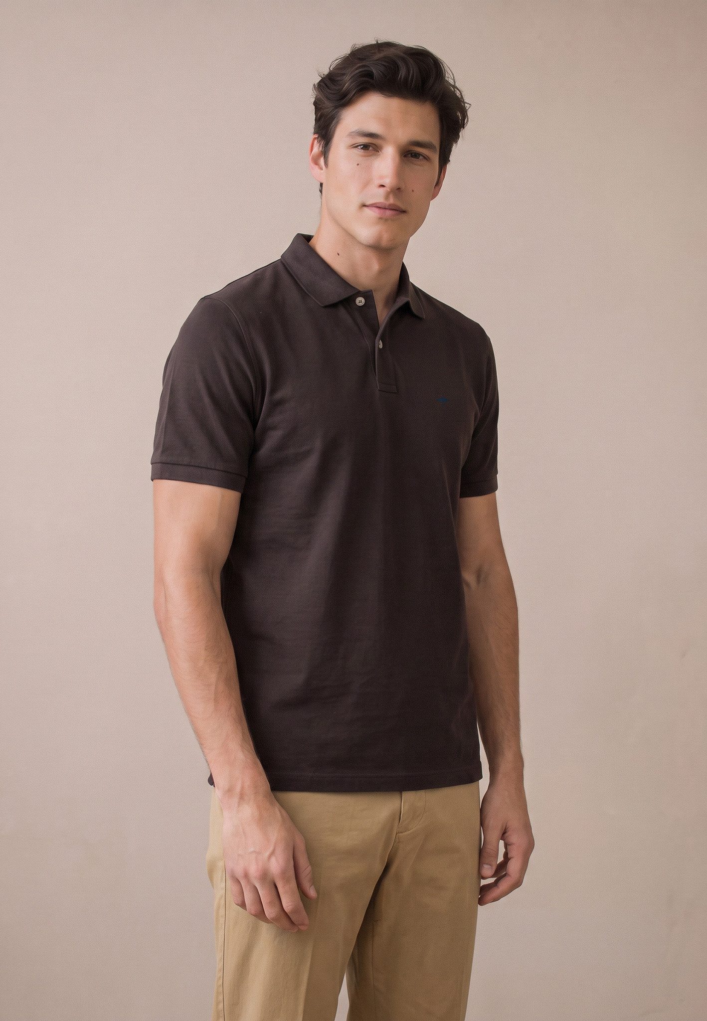 FYNCH-HATTON Poloshirt mit Logo-Stickerei