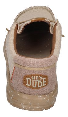 Hey Dude WALLY COASTLINE JUTE Schnürschuh Silver Beige