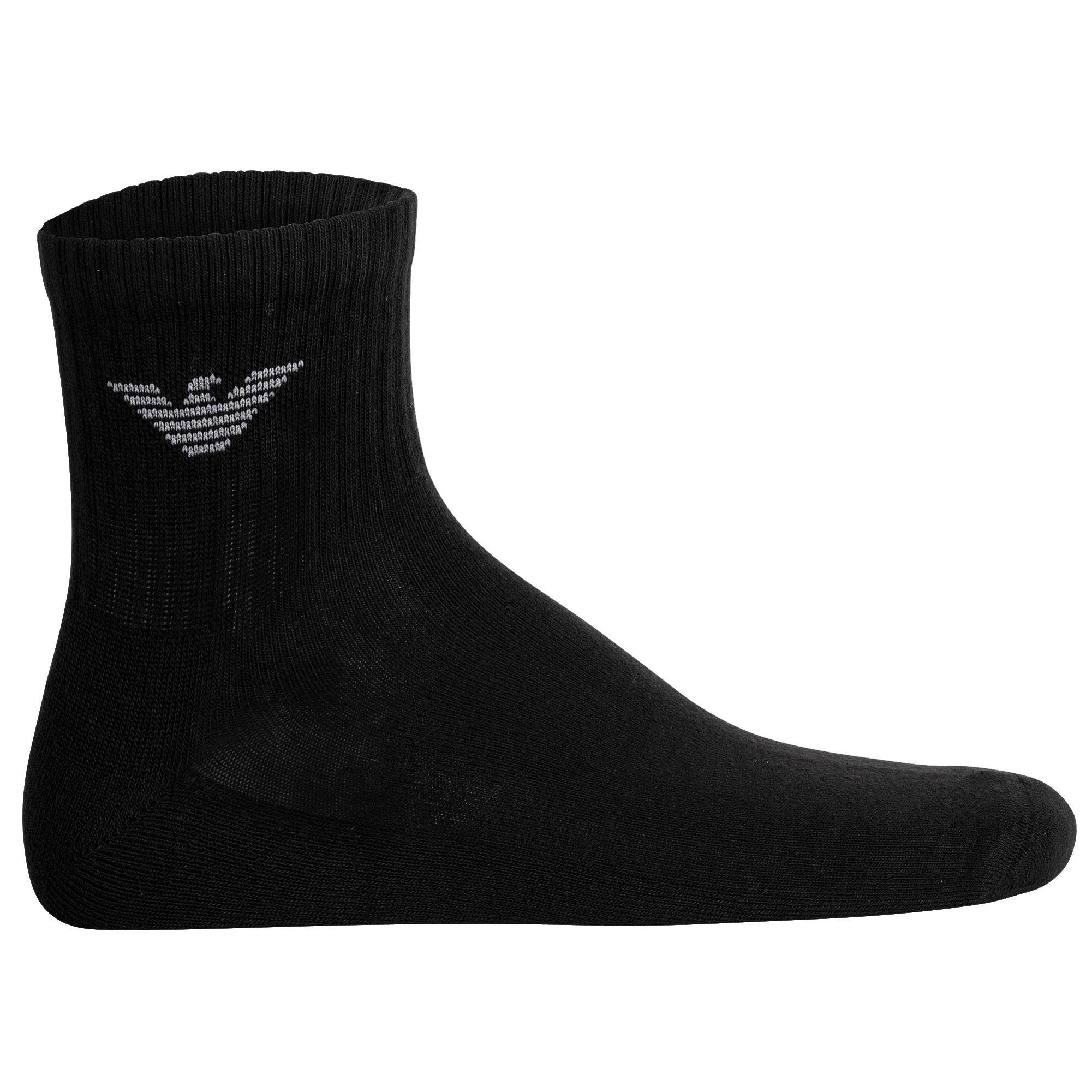 Emporio Armani Sportsocken Herren Socken 6er Pack Baumwolle SPORTY SPONGE 6P (Packung, 6er Pack)