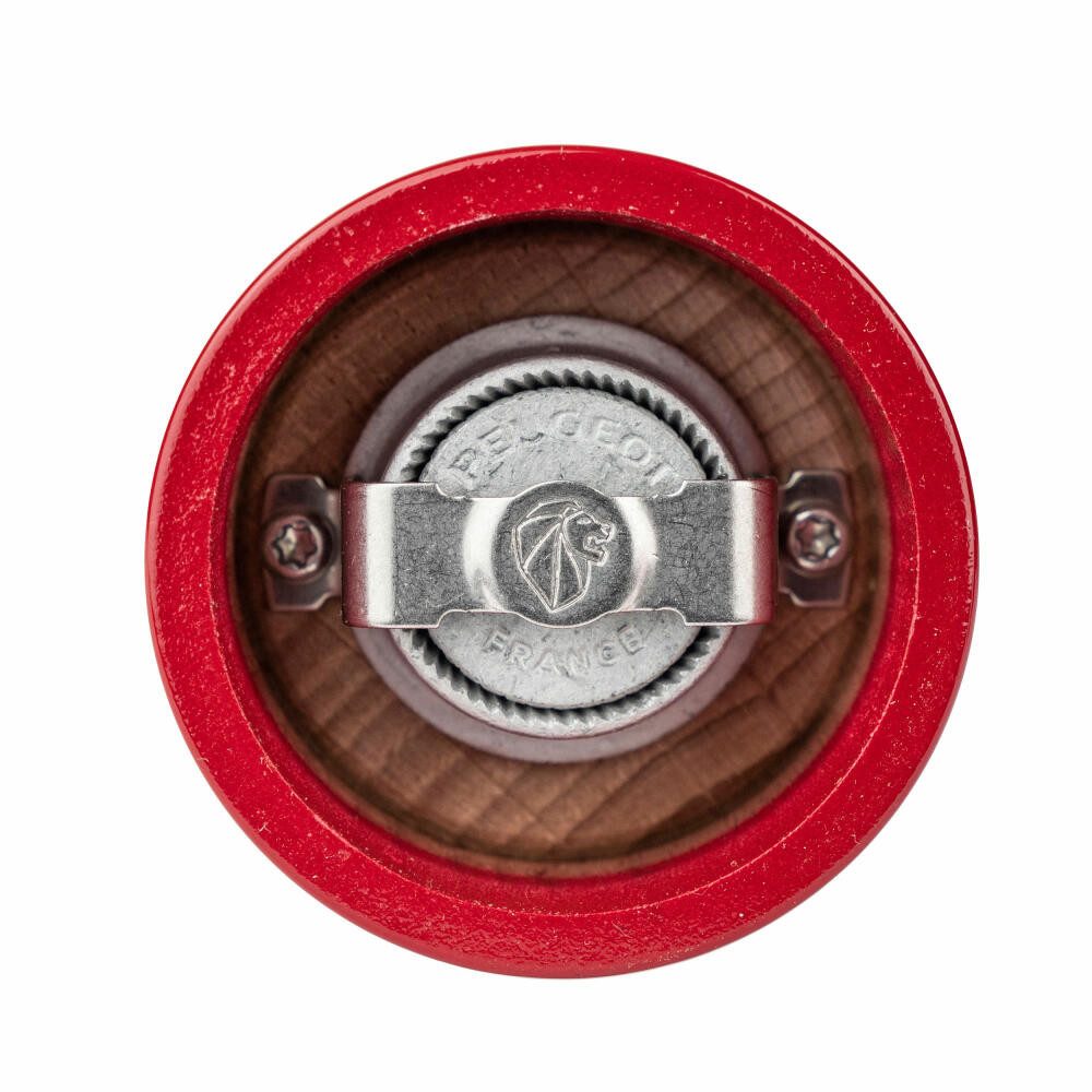 PEUGEOT Pfeffermühle Pfeffermühle Bistro, Bistrorama, lackiert, Holz, Passionsrot, 10 cm, Manuell